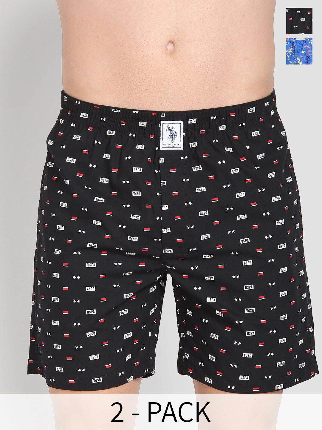 U.S. Polo Assn. Men Pack Of 2 Conversational Printed Cotton Boxers 17730098-1-26077954-picture-38