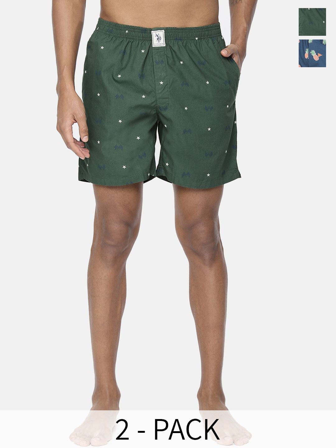 U.S. Polo Assn. Men Pack Of 2 Conversational Printed Cotton Boxers 9167269-1-15246400-picture-19