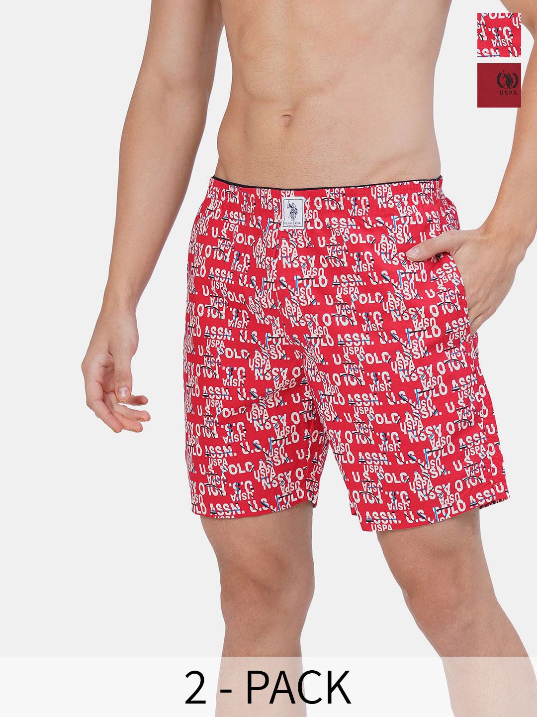 U.S. Polo Assn. Pack Of 2 Printed Pure Cotton Boxers 26077948-1-17730090-1-picture-26