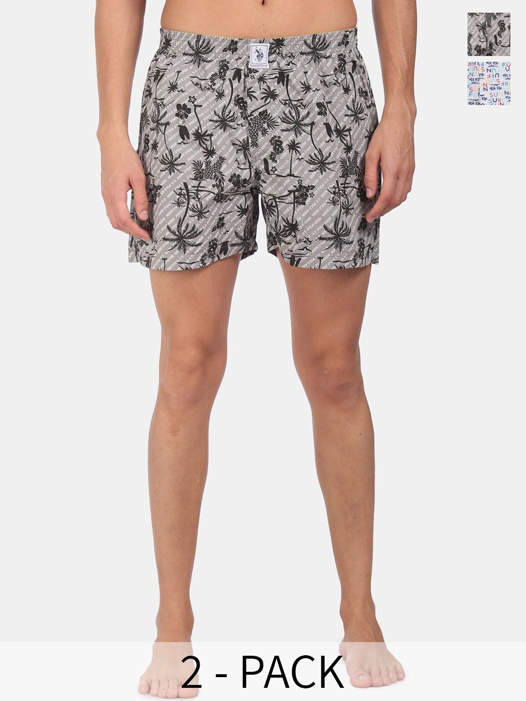 U.S. Polo Assn. Pack Of 2 Printed Pure Cotton Boxers 15246448-1-17730096-1-picture-36