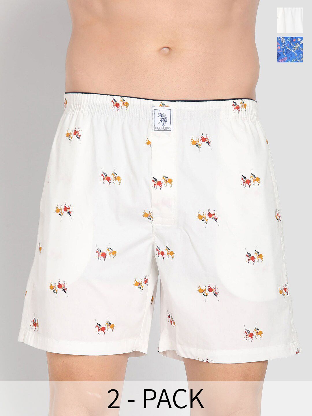 U.S. Polo Assn. Pack Of 2 Printed Pure Cotton Boxers 17730098-1-26077946-1-picture-48
