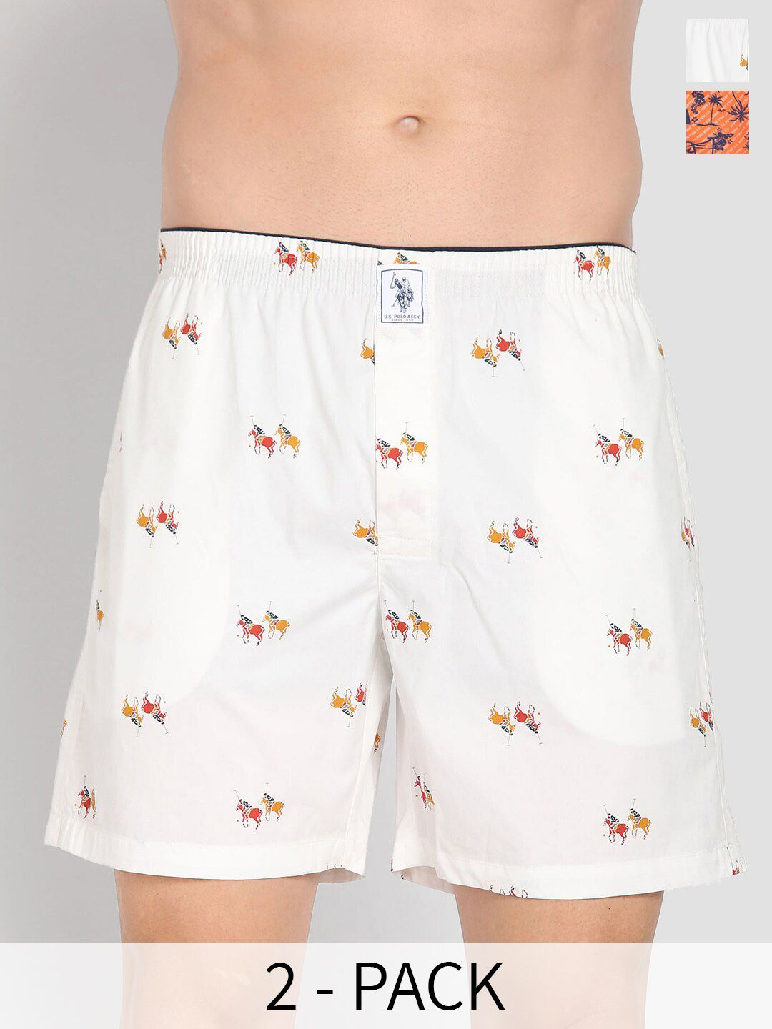U.S. Polo Assn. Pack Of 2 Printed Pure Cotton Boxers 15246456-1-26077946-1-picture-35