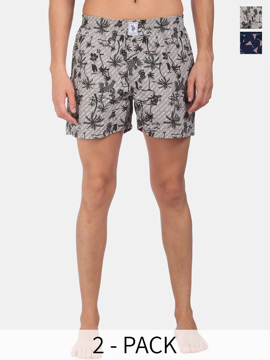 U.S. Polo Assn. Pack Of 2 Printed Pure Cotton Boxers 15246448-1-22596662-1-picture-35