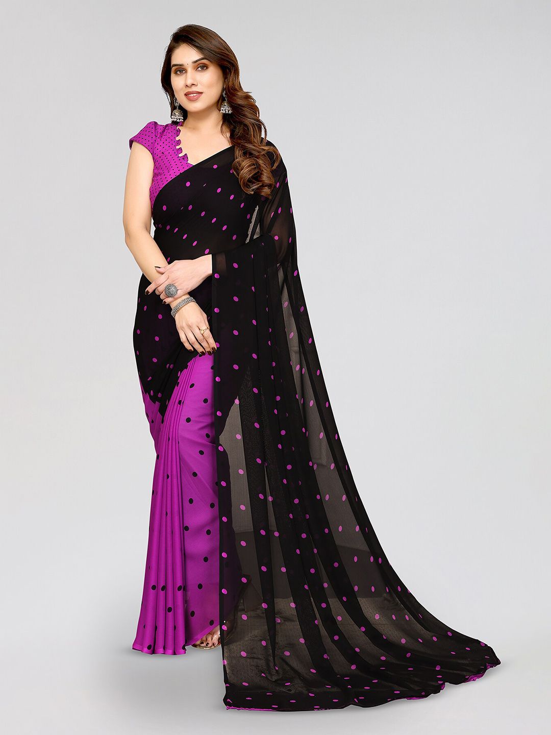 Buy ANAND SAREES Pack Of 2 Ethnic Motifs Printed Saree - Sarees for ...