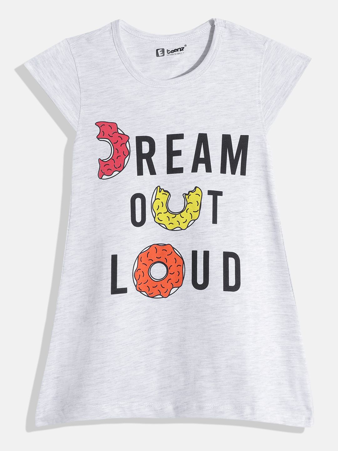 Eteenz Girls Premium Cotton Typography Printed A-Line Dress-image-33