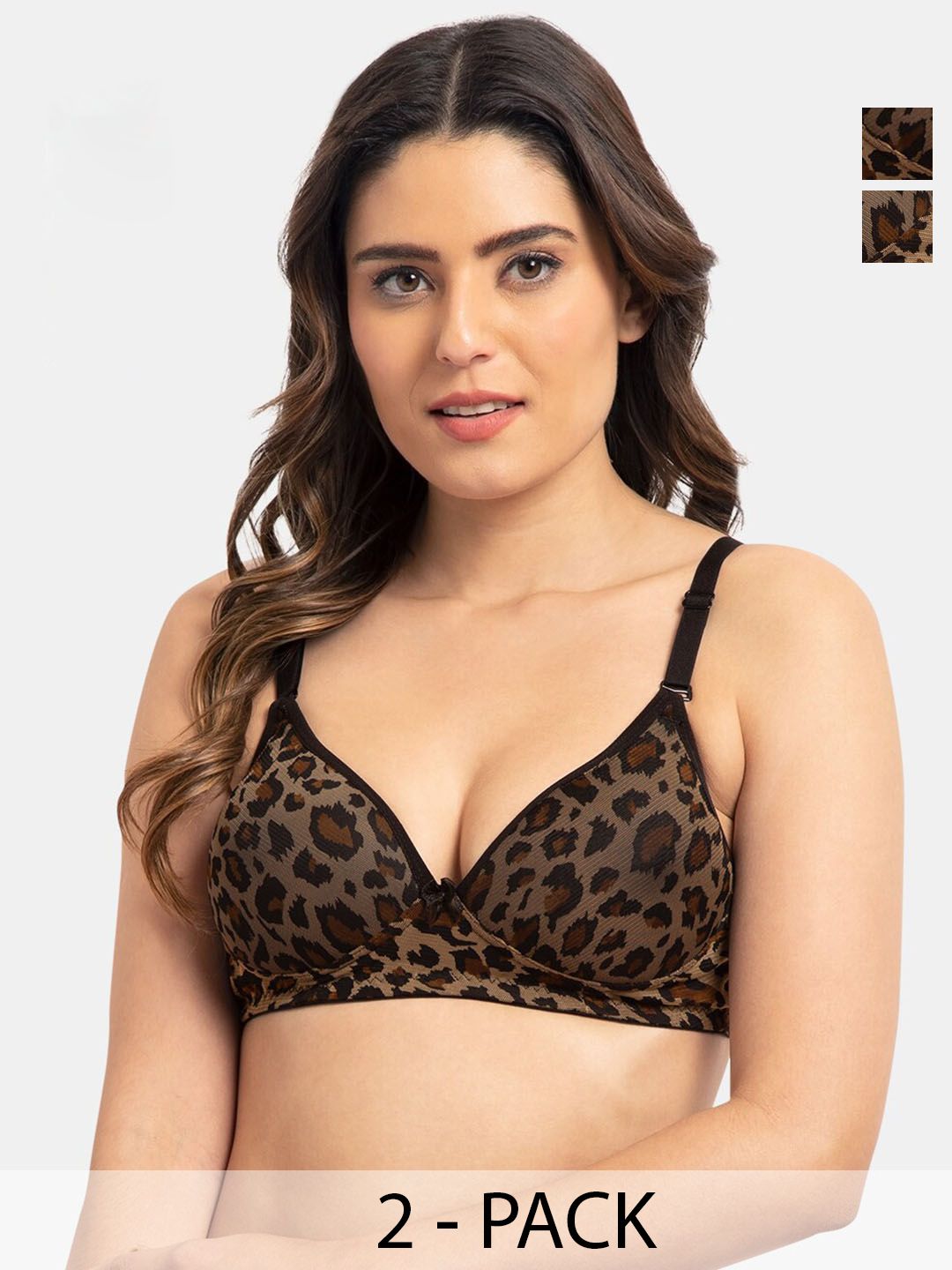 Tweens Pack Of 2 Medium Coverage Heavily Padded Cotton Push-Up Bra All Day Comfort