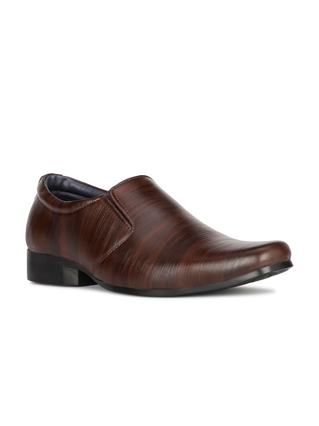 Bata Men BOSS-DOYEN E Textured Round Toe Formal Slip-On Shoes-picture-19