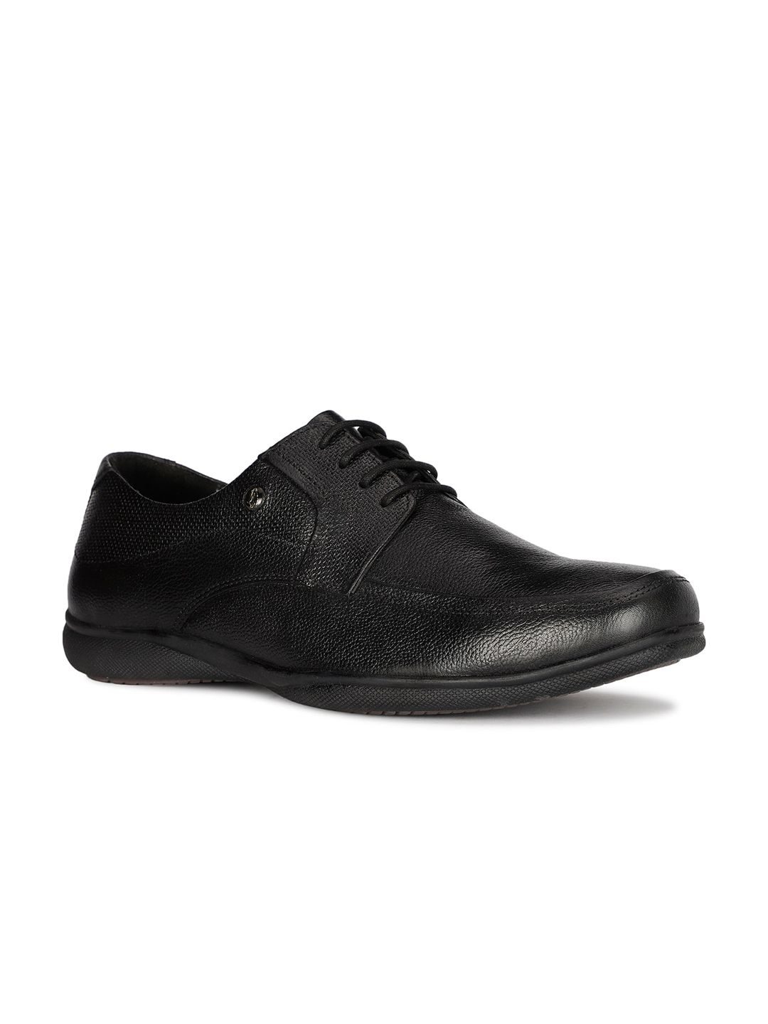 Hush Puppies Men DAVE Round Toe Leather Formal Derbys