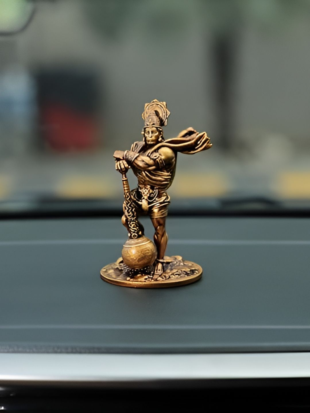 Artarium LLP Gold Toned Hanuman Religious Figurine Showpiece-picture-28