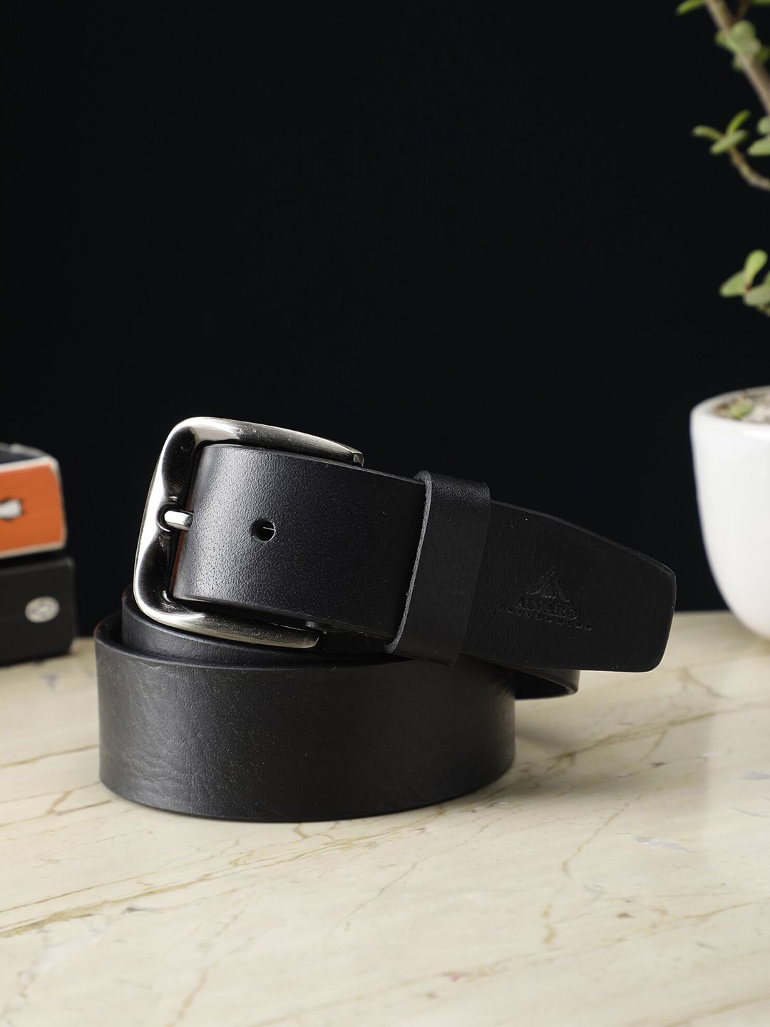 Alvaro Castagnino Men Textured Leather Belt-picture-27