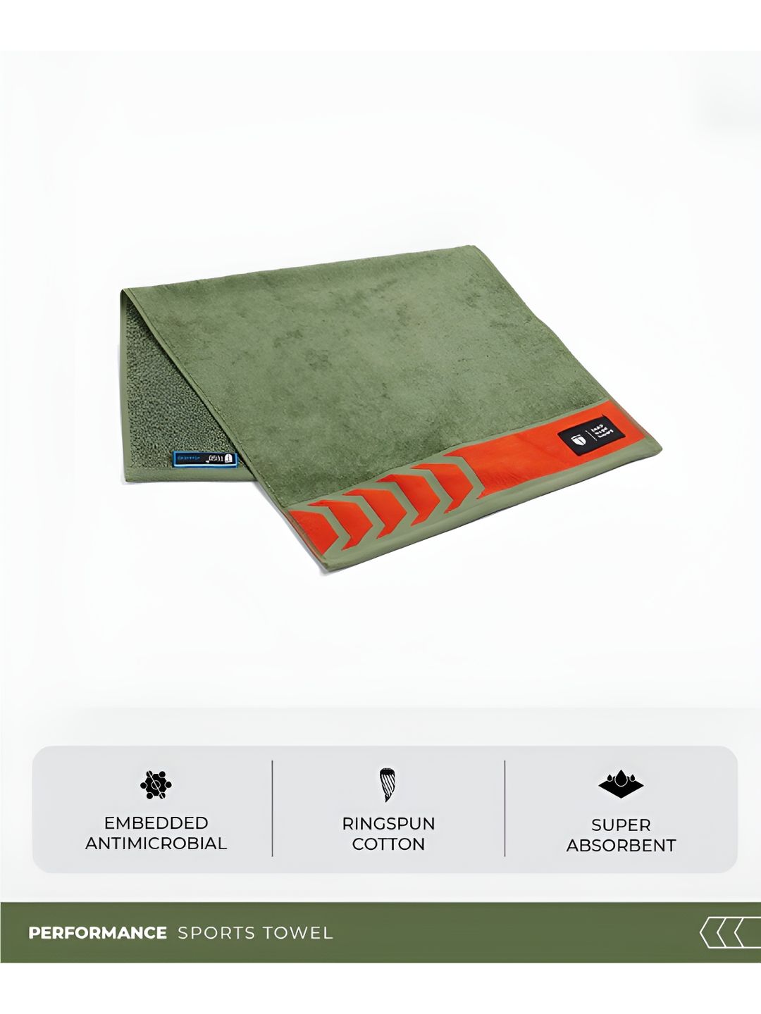 TEGO Red & Green Antimicrobial Sports Towel