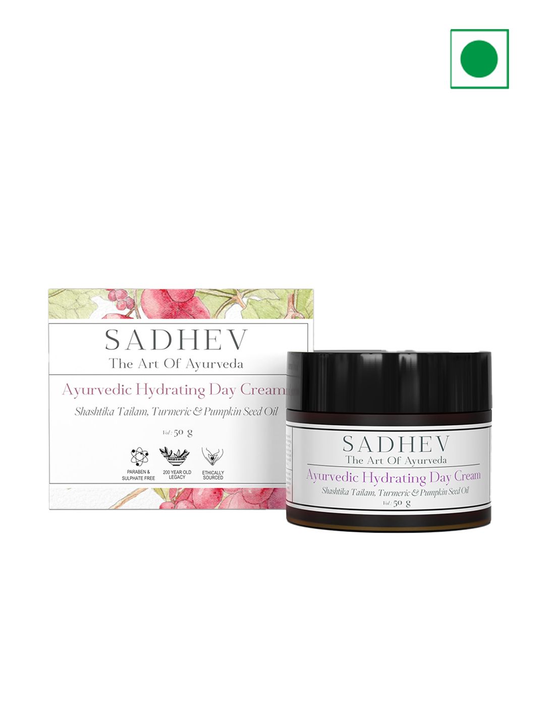 SADHEV The Art Of Ayurveda Hydrating Day Cream With Chamomile - 50g