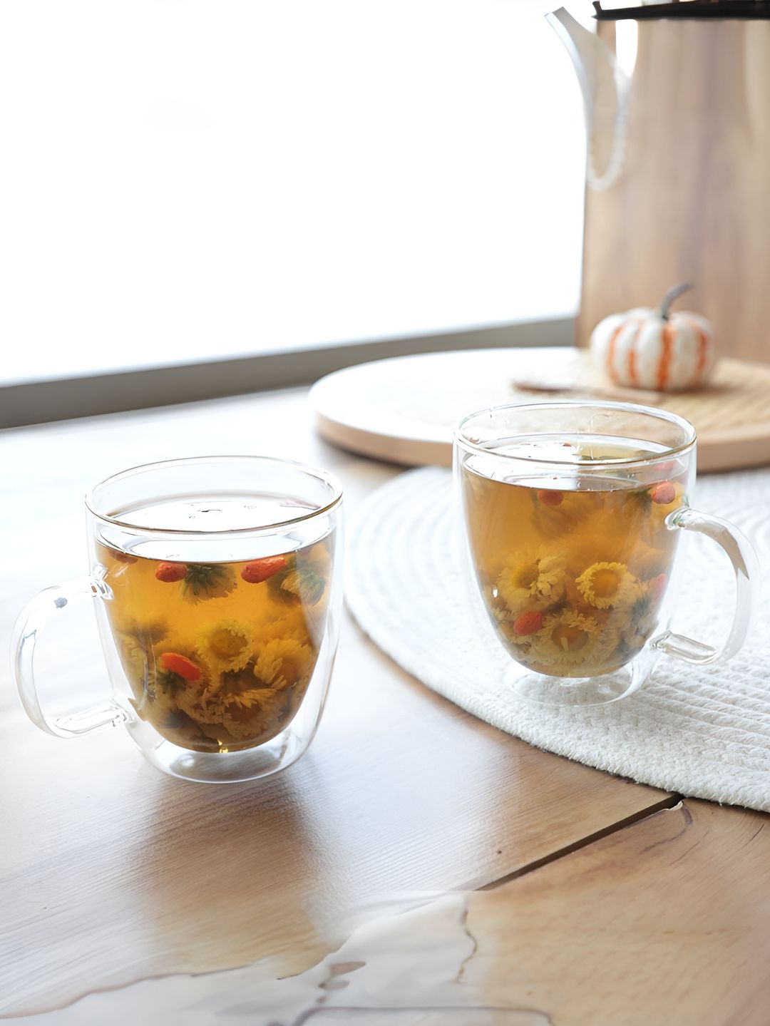 The Better Home Transparent 2 Pcs Glass Cups 400ml-picture-47