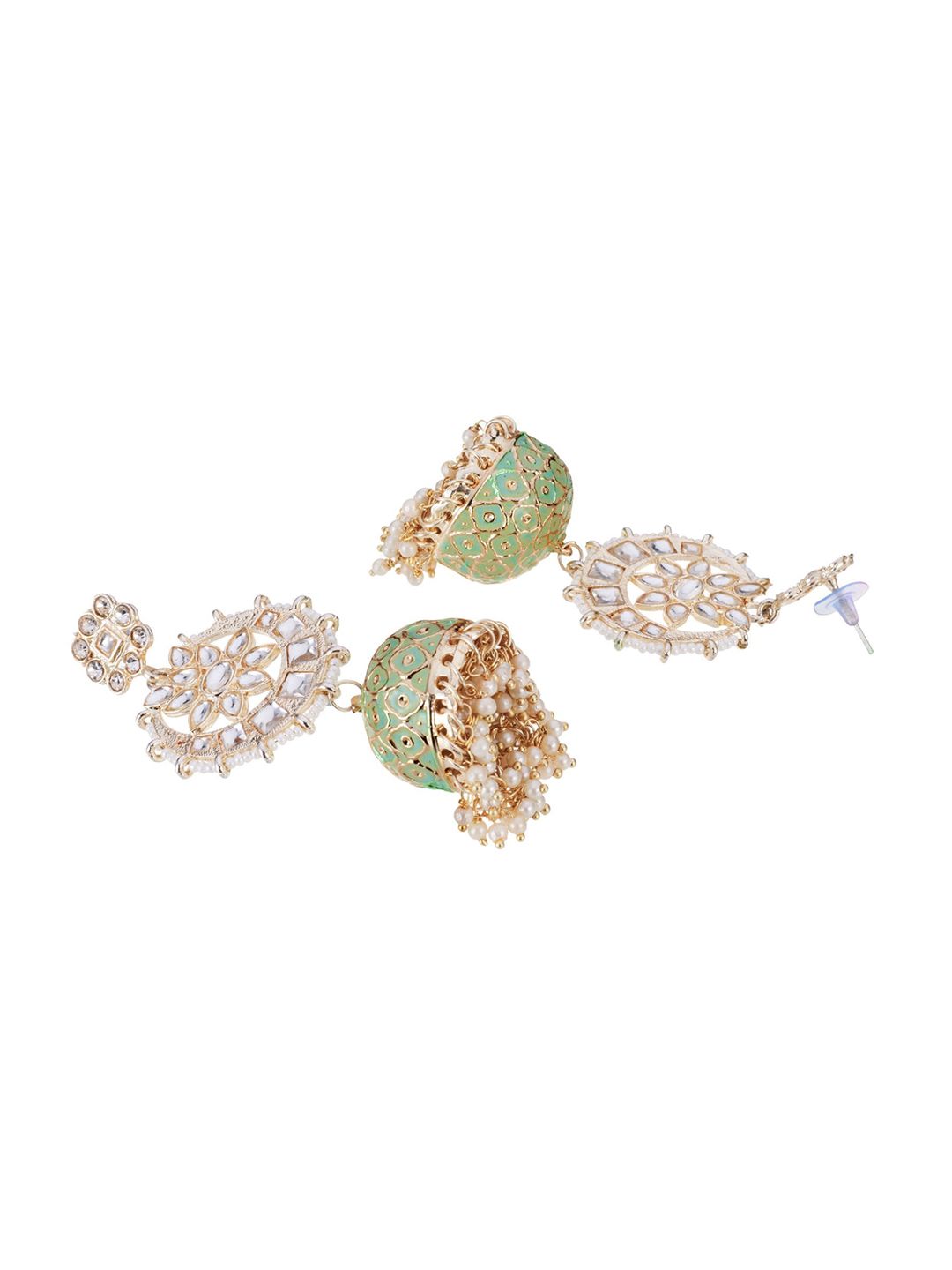 ATIBELLE Gold-Plated Kundan Studded Jewellery Set