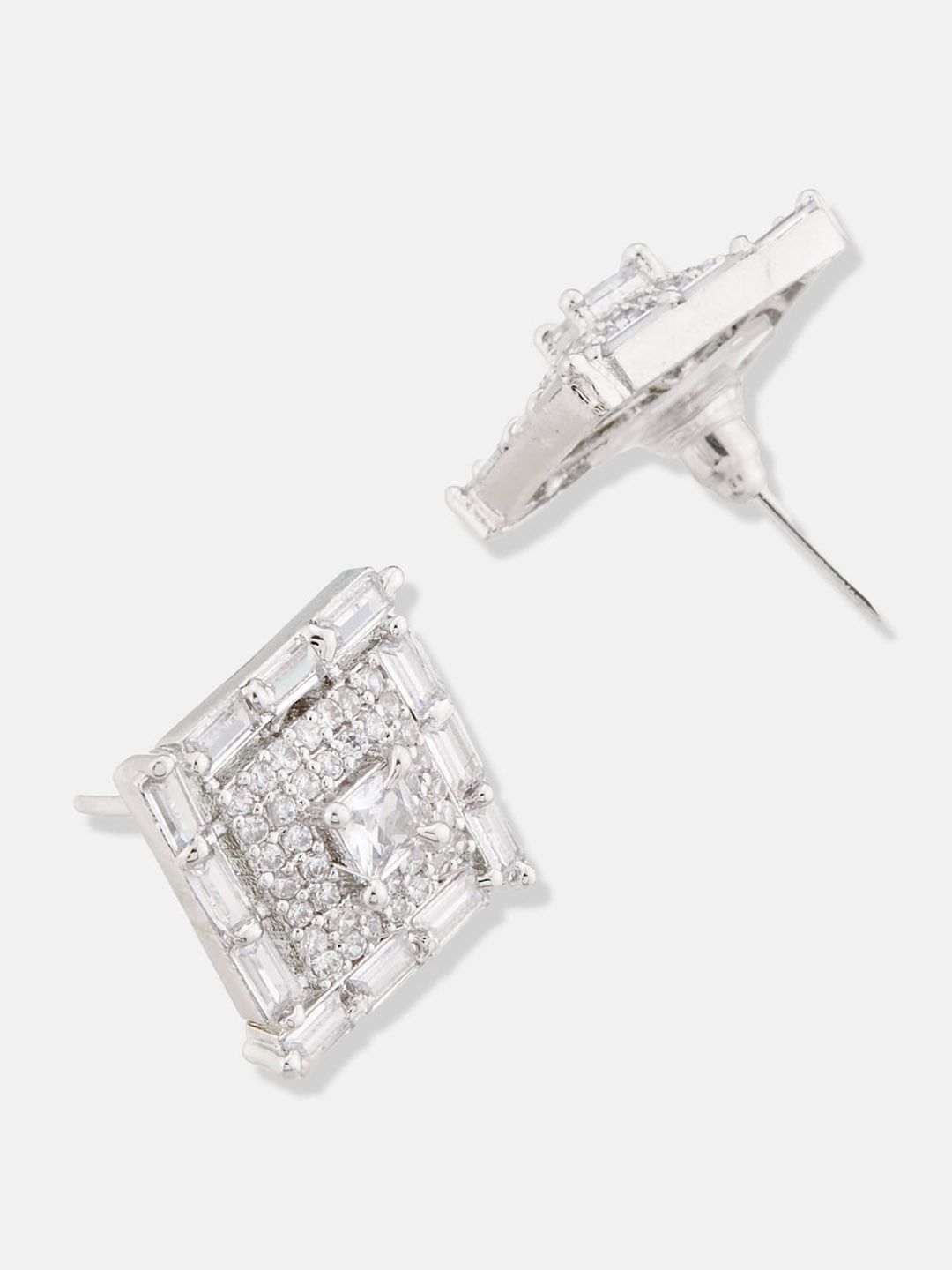 ATIBELLE Gold Plated Cubic Zirconia Stone Studded Jewellery Set