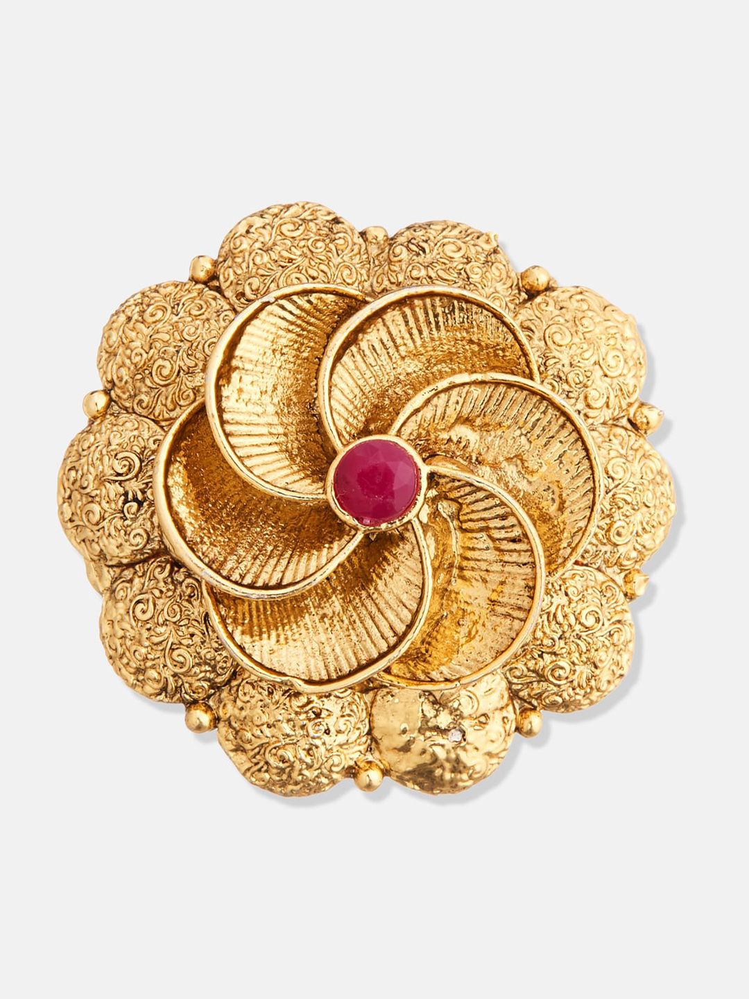 ATIBELLE Gold-Plated Stones Studded and Beaded Mangalsutra