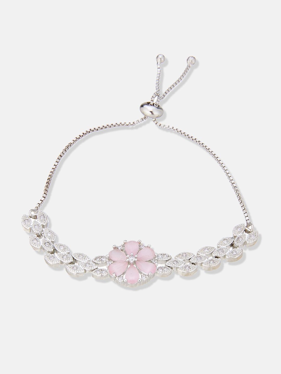 ATIBELLE Set Of 2 Gold-Plated Cubic Zirconia Wraparound Bracelet