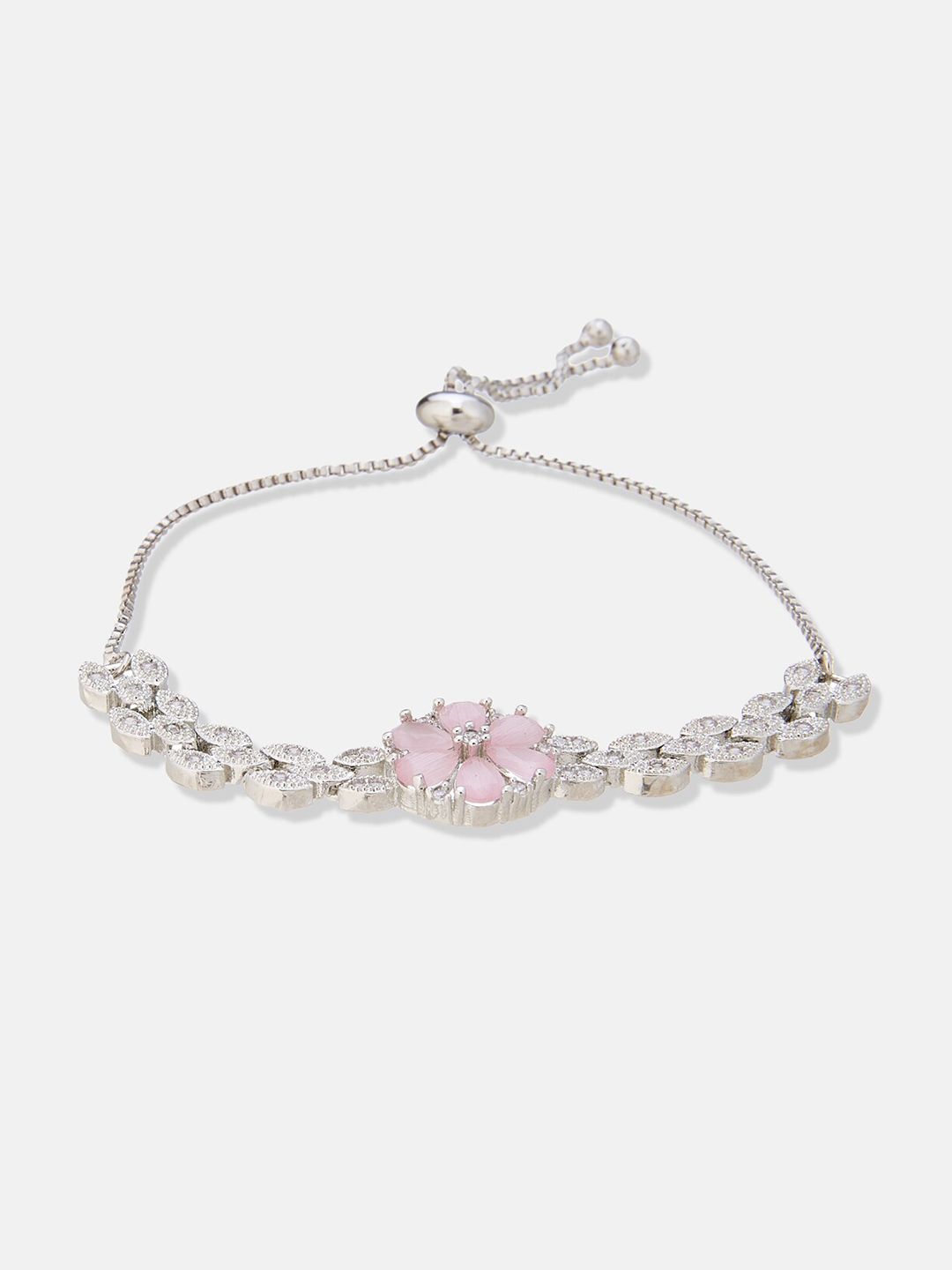 ATIBELLE Set Of 2 Gold-Plated Cubic Zirconia Wraparound Bracelet