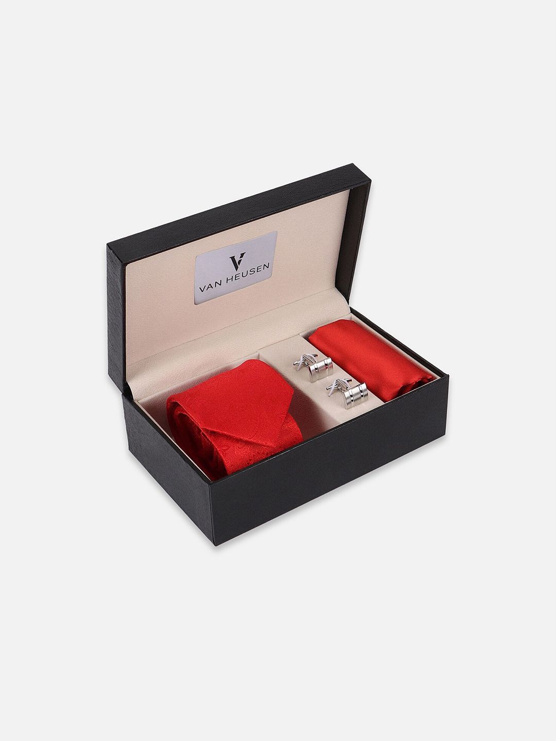Van Heusen Men Tie Pocket Square And Cufflink Accessory Gift Set-picture-20