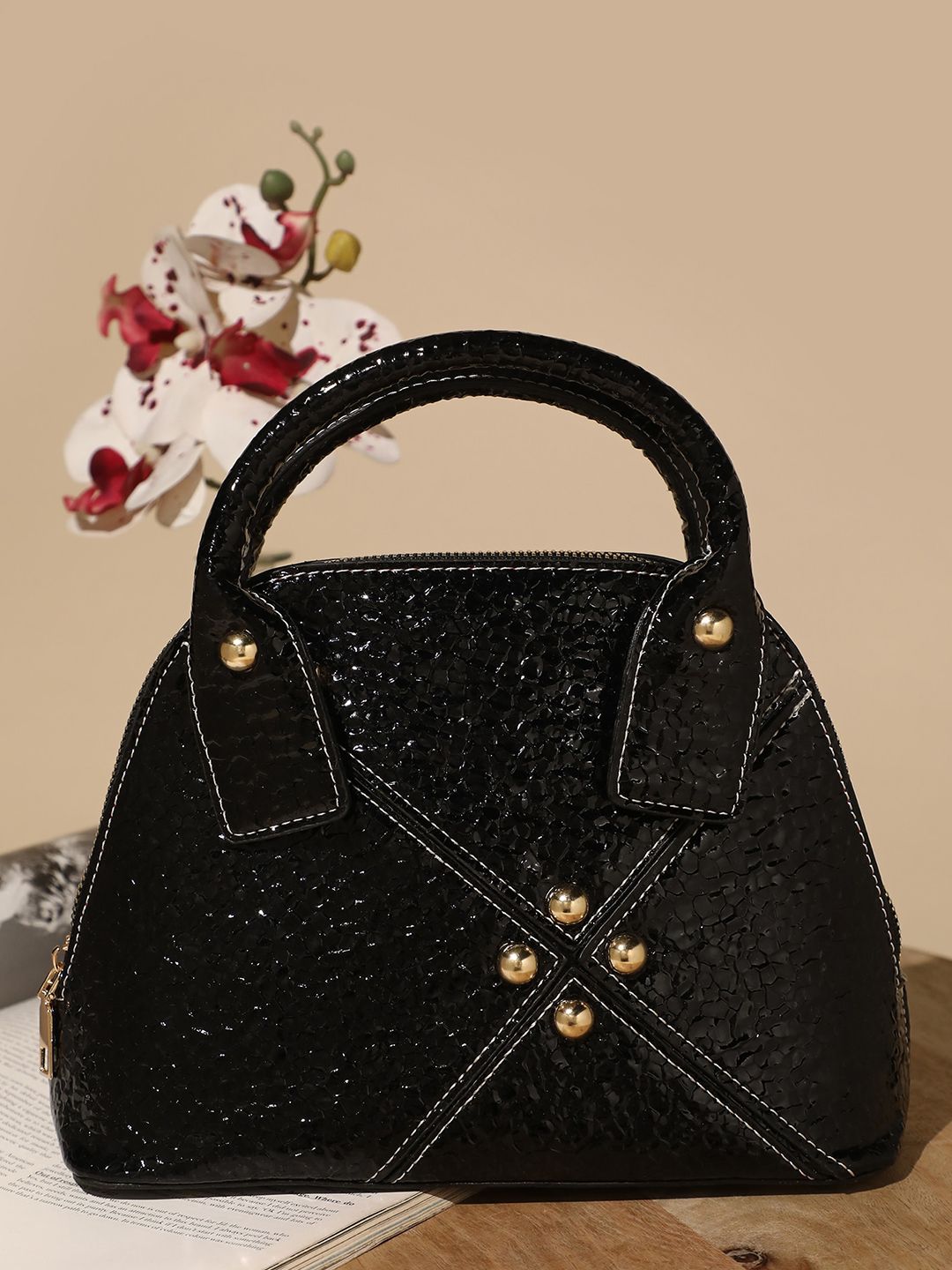 LULU & SKY Textured Structured Handheld Bag-picture-19