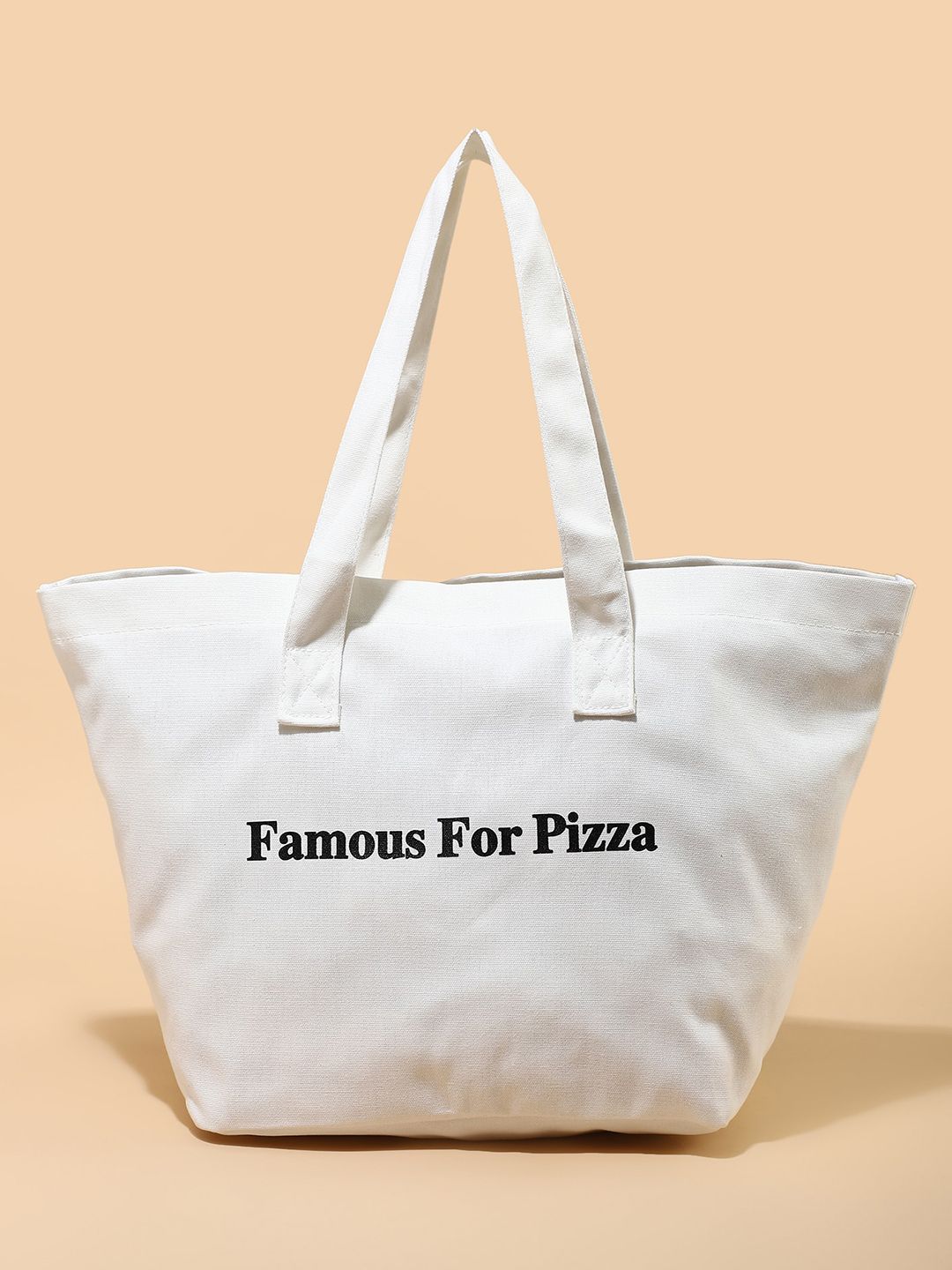 LULU & SKY Typography Printed Shopper Tote Bag-image-9