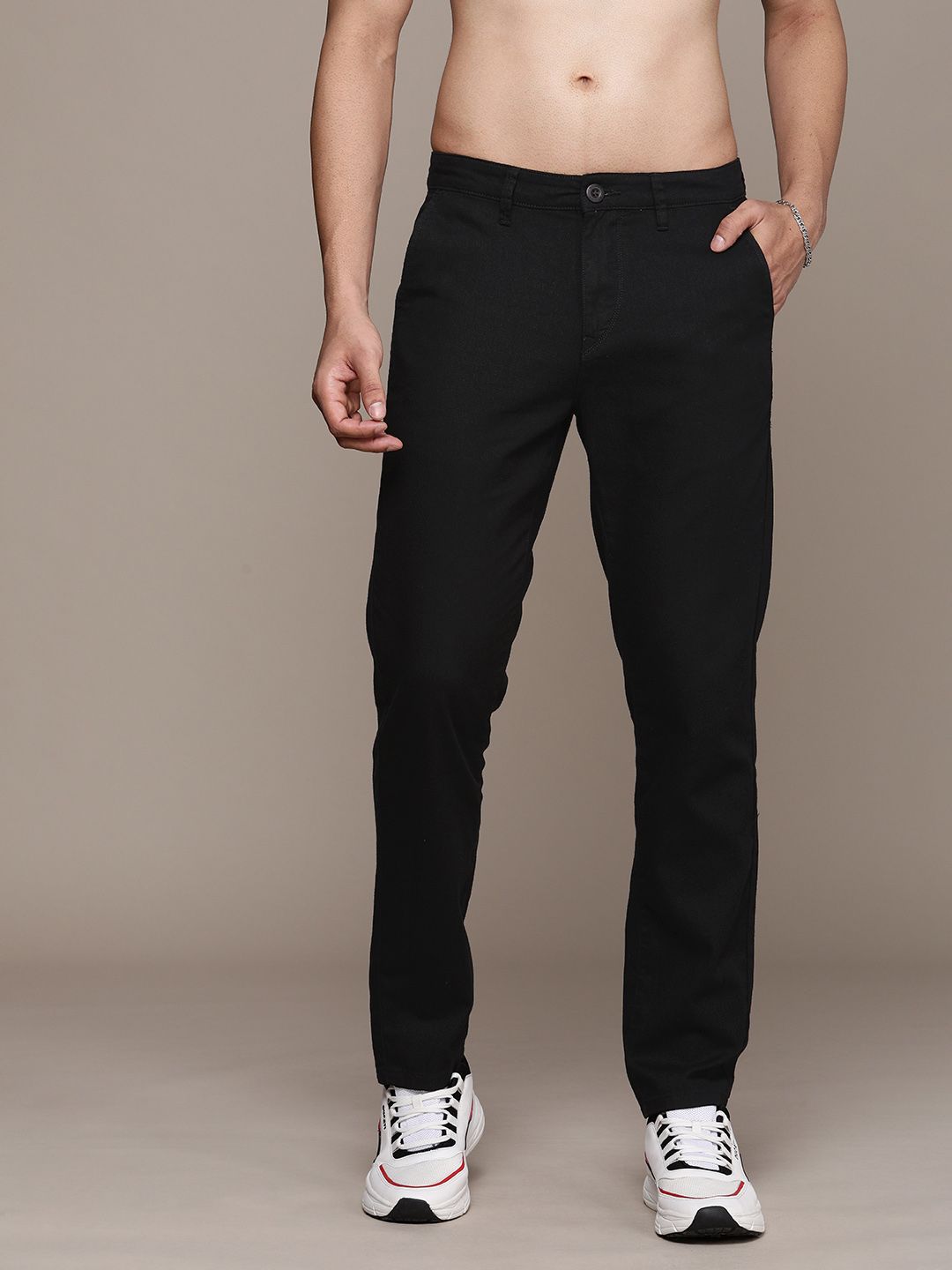 The Roadster Life Co. Men Pure Cotton Chinos Trousers-picture-29