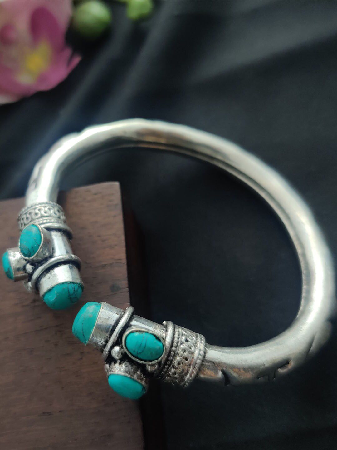 Binnis Wardrobe Silver-Plated Kada Bangle-picture-21