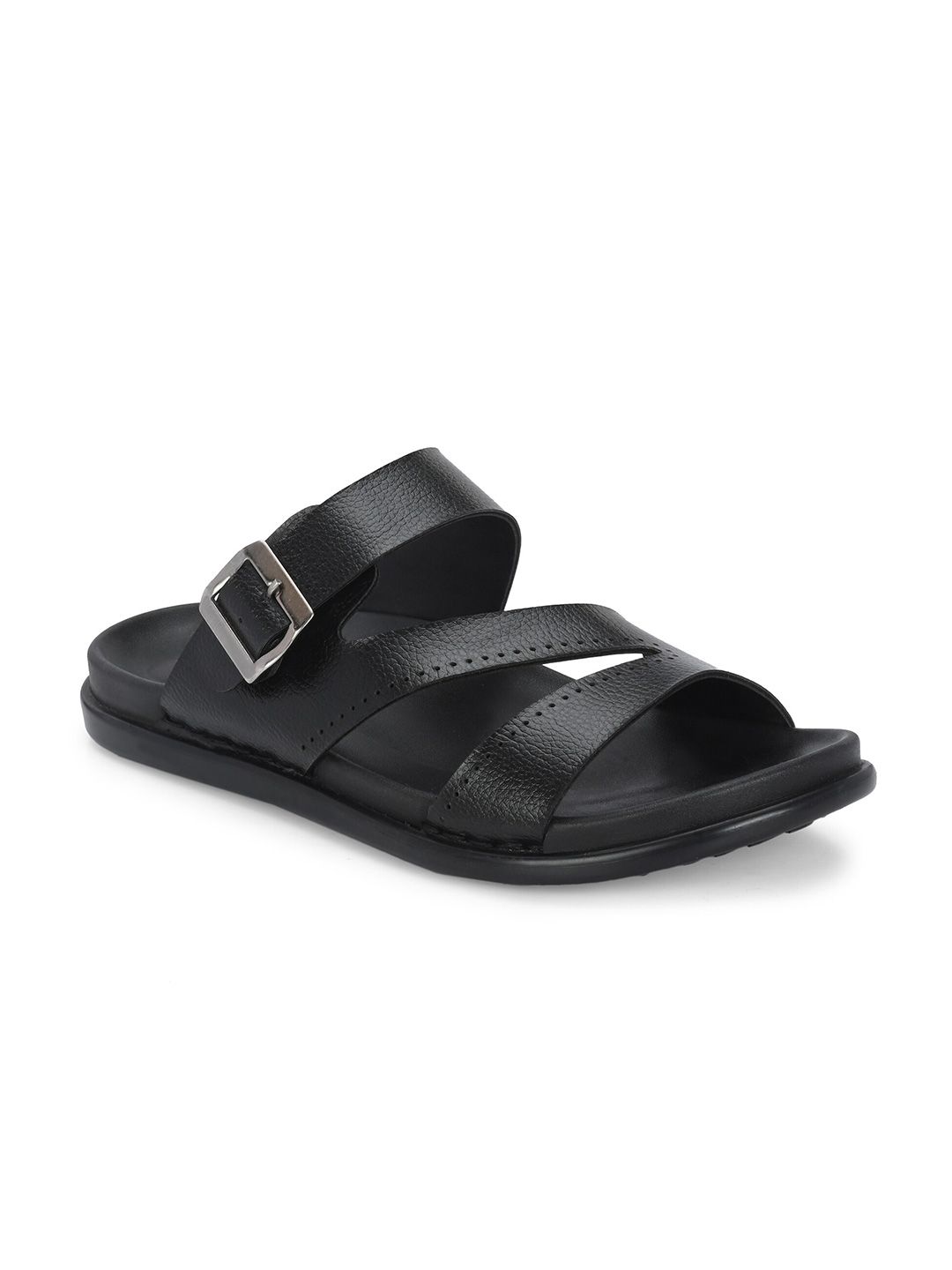 Azzaro Black Men Comfort Sandals-picture-29