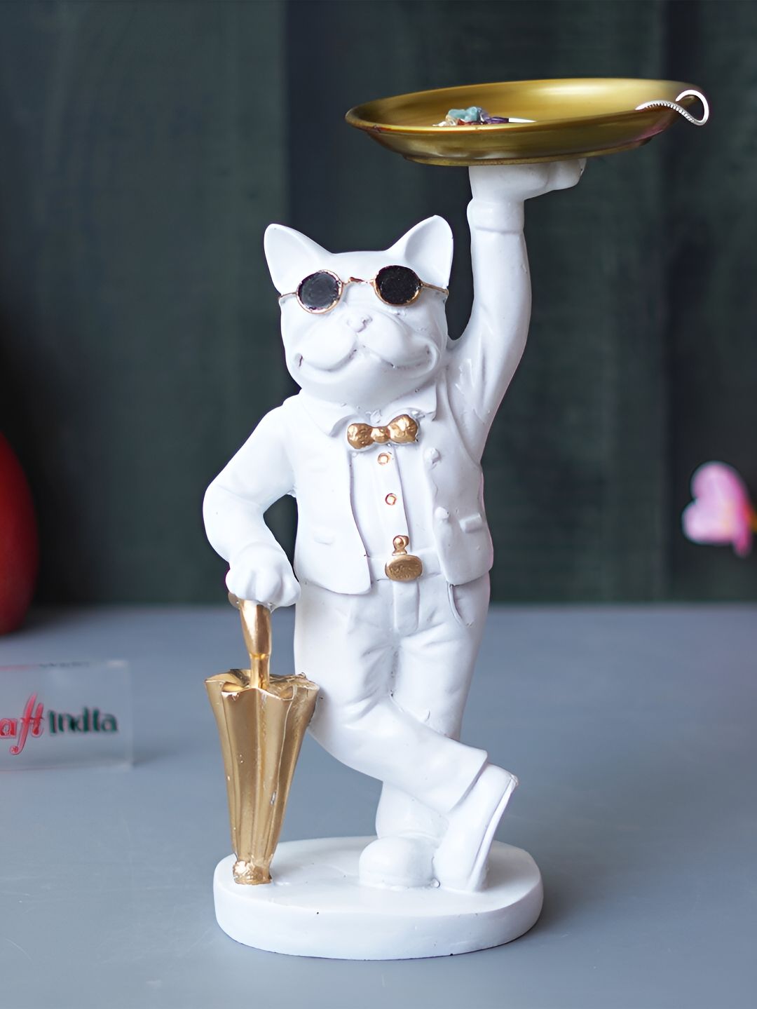 artisyn eCraftIndia White Medium Figurine Showpiece-picture-19