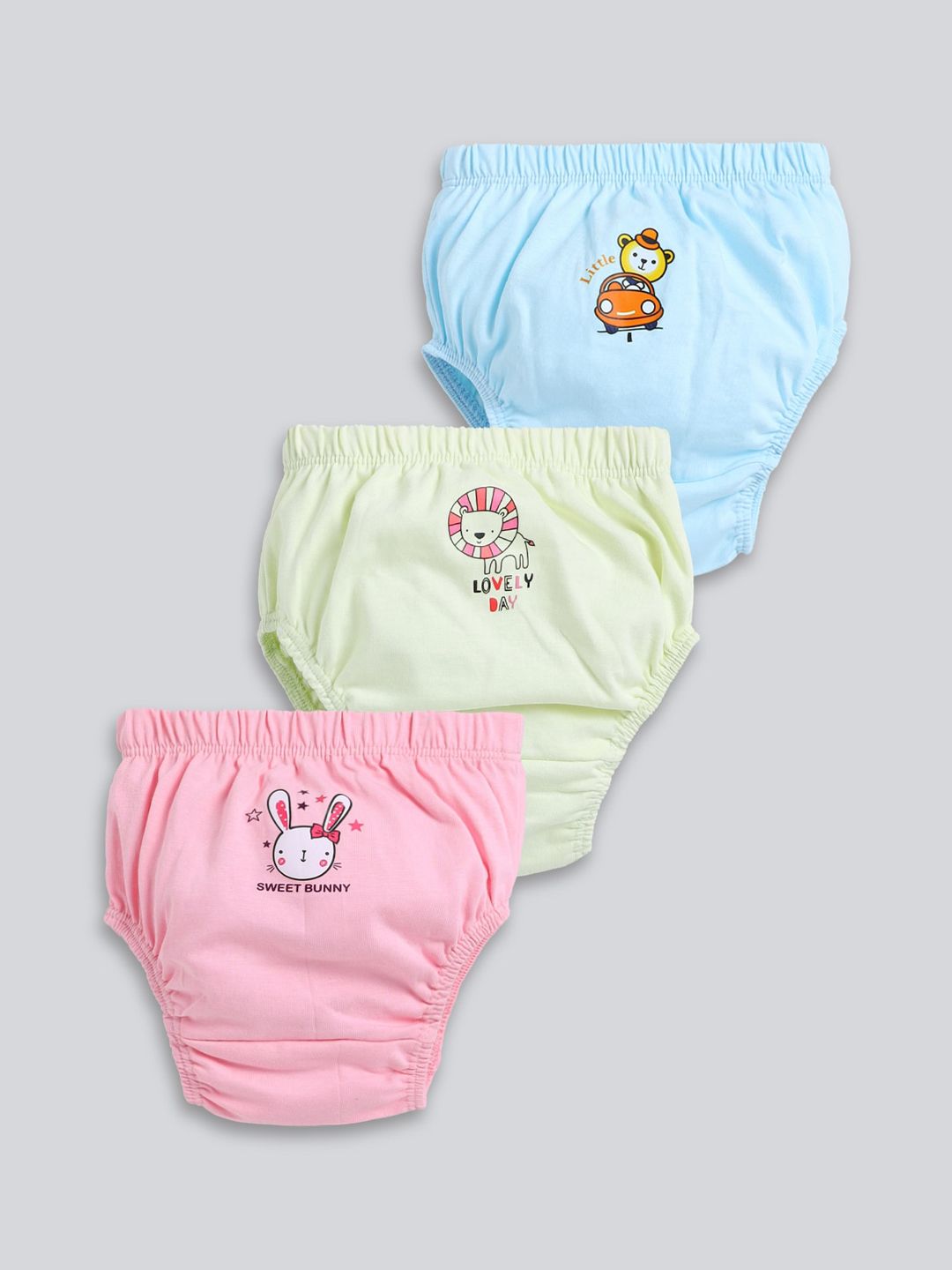 MooNKids Kids Pack Of 3 Printed Cotton Briefs-image-41