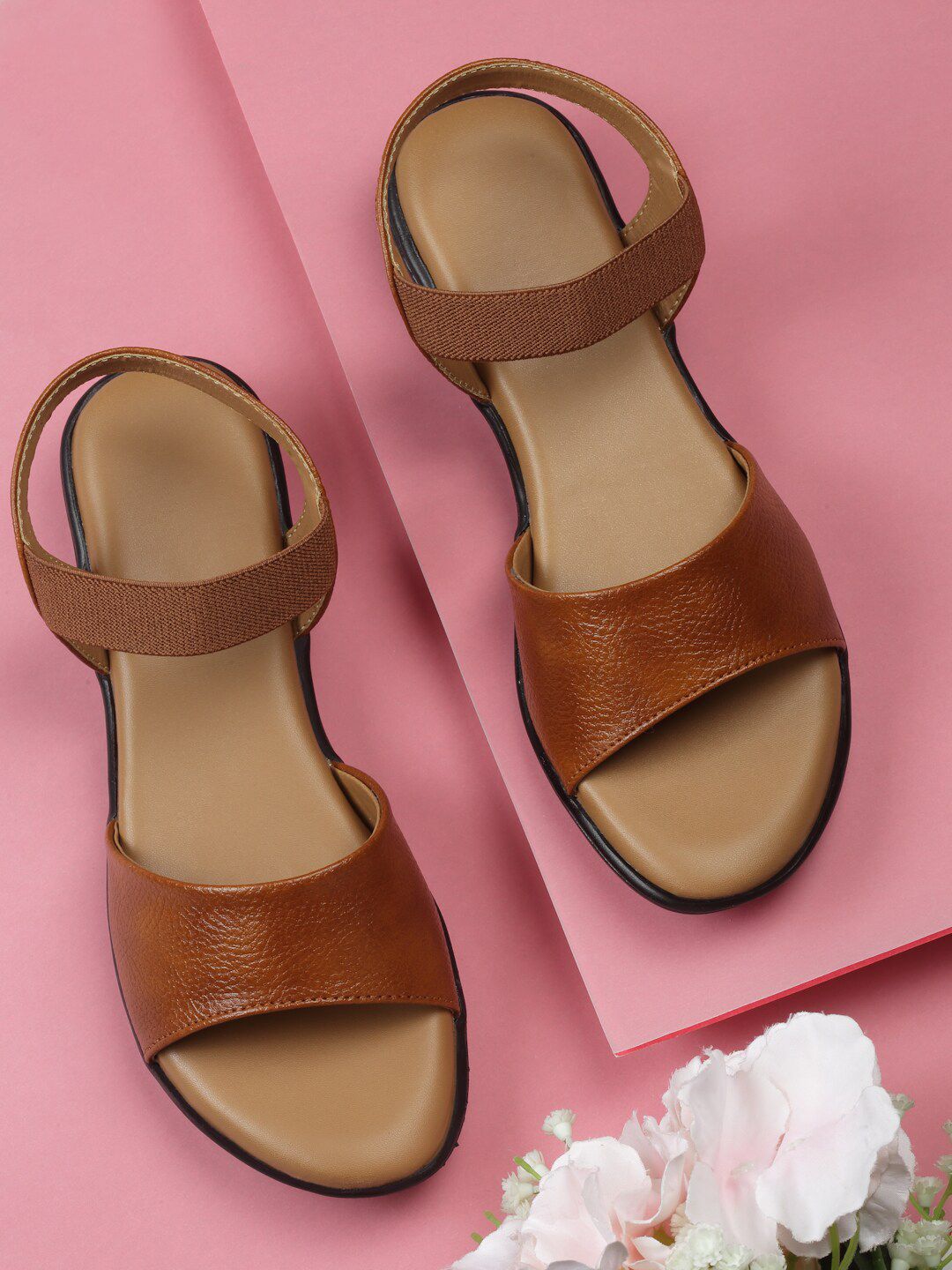 DEAS Textured Open Toe Flats-picture-33