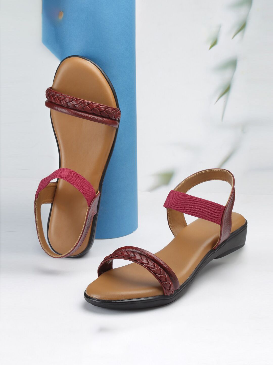 DEAS Textured Open Toe Flats-picture-25