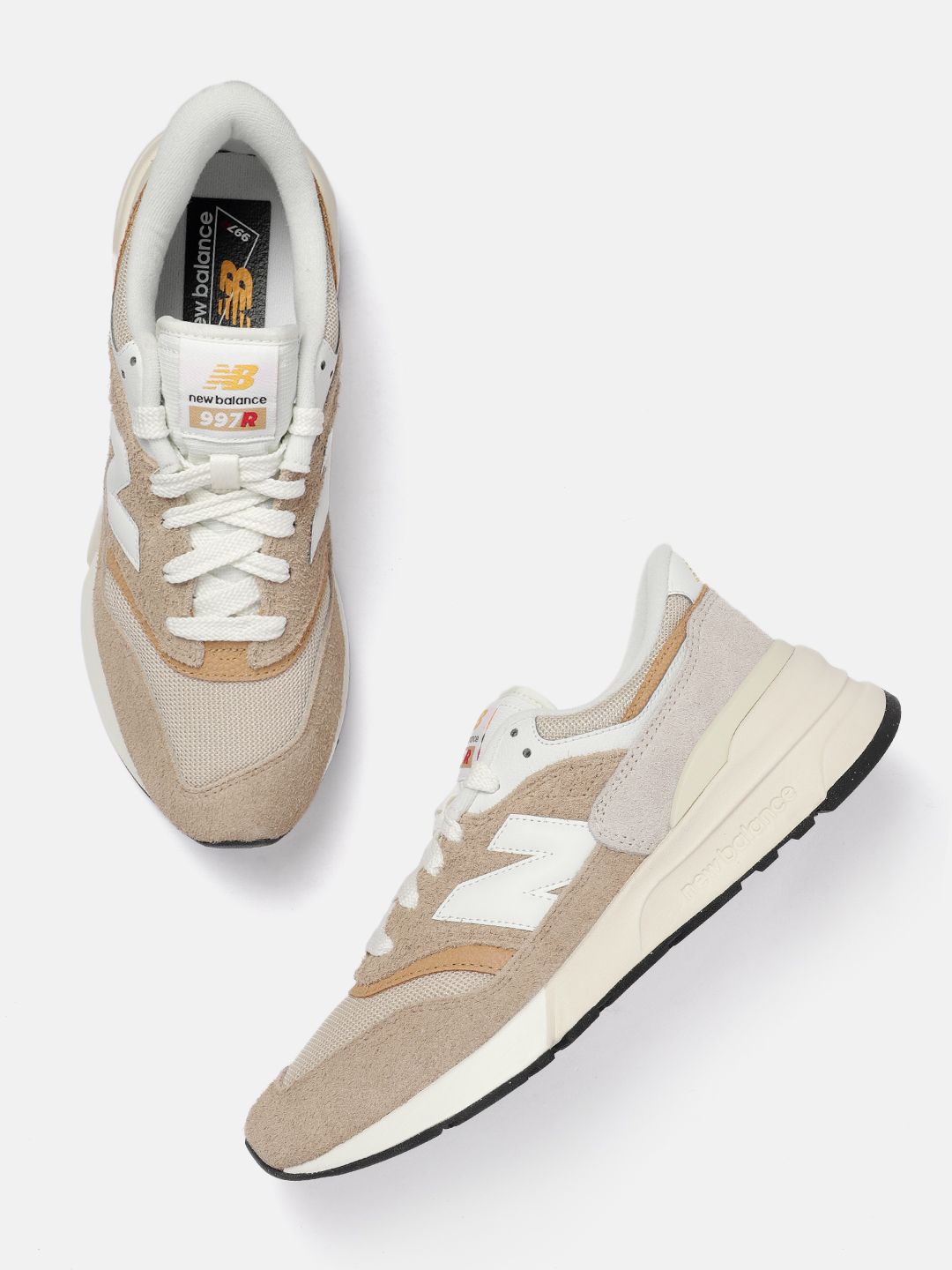 New Balance Unisex 997R DOLCE Round-Toe Brand Logo Detail Everyday Sneakers-picture-28