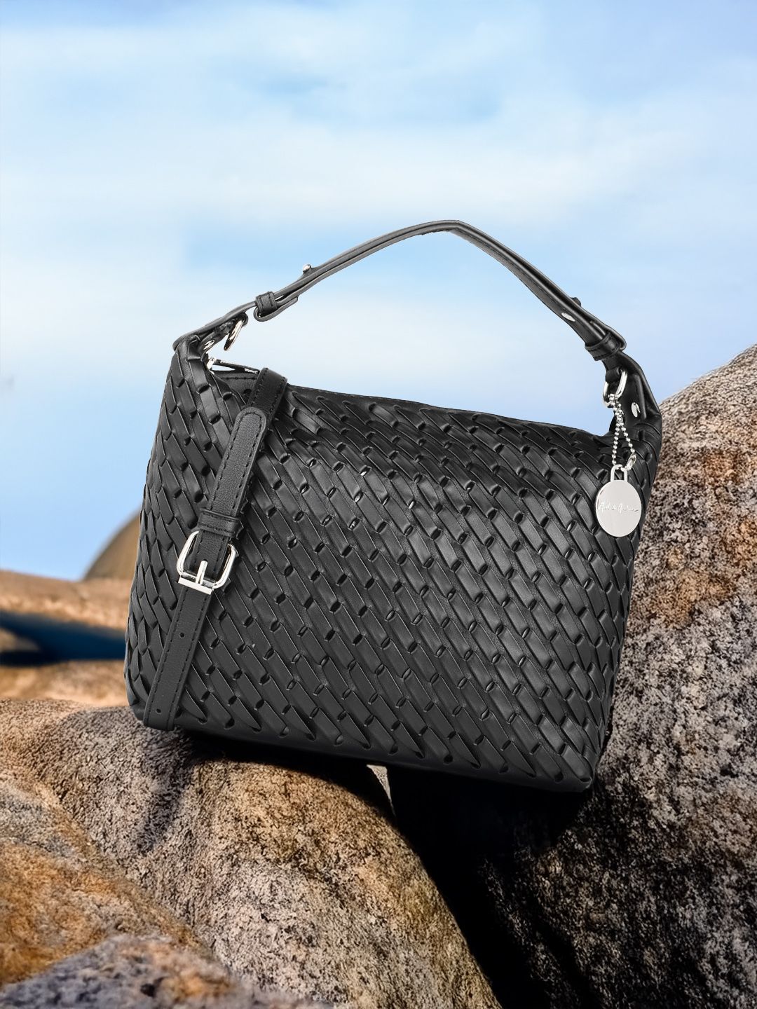 Mast & Harbour Self Design Structured Handheld Bag-picture-27