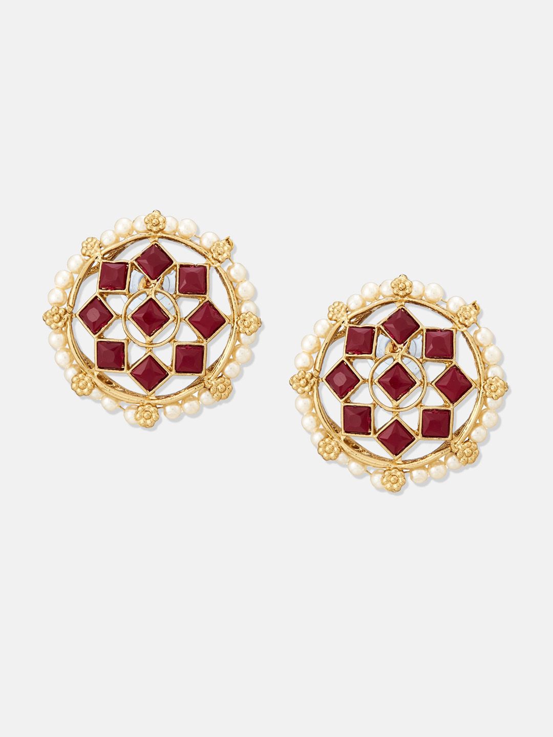 ATIBELLE Gold Plated Kundan Studded Jewellery Set