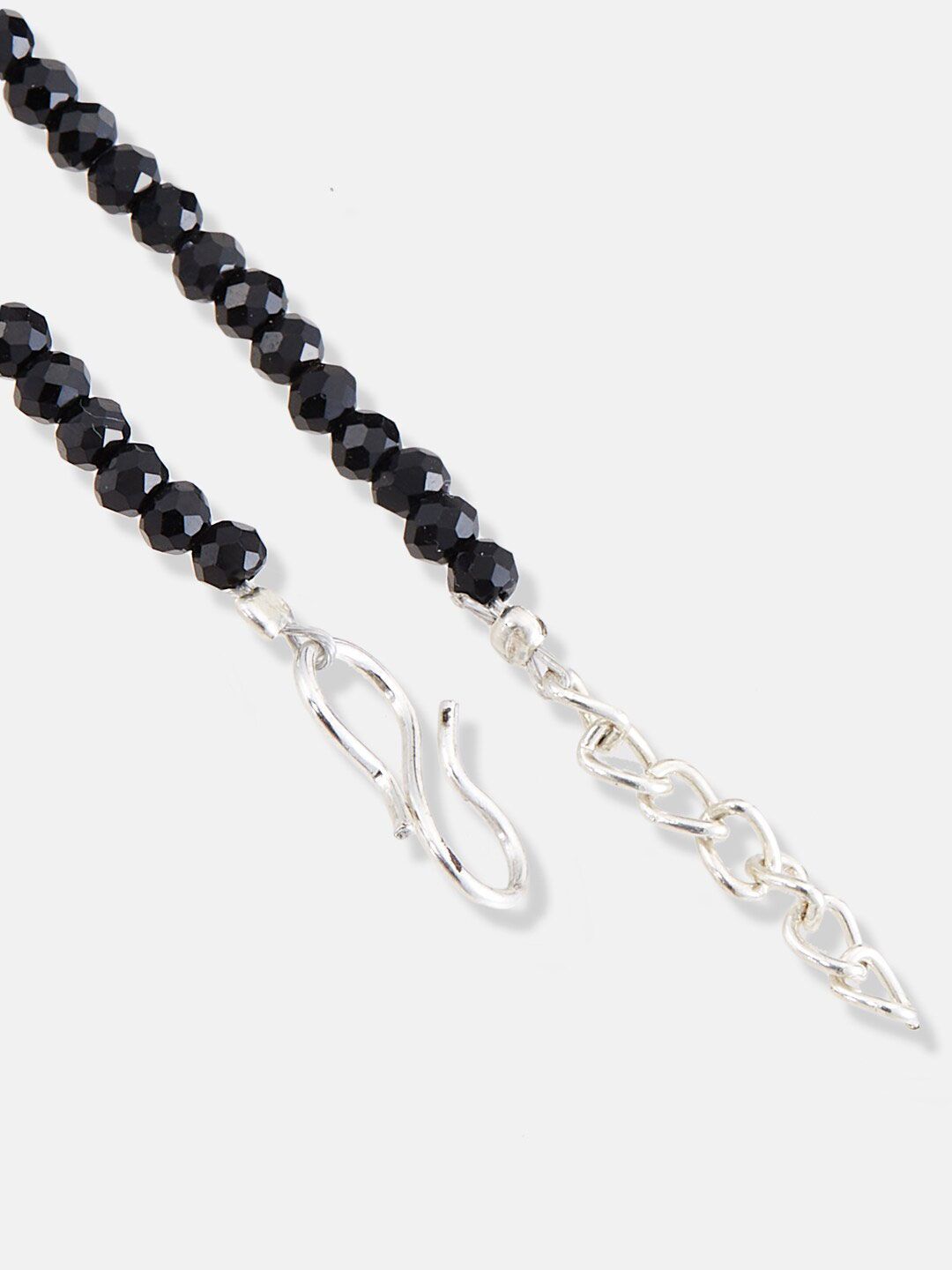 ATIBELLE Silver-Plated Artificial Stones and Beads Anklet