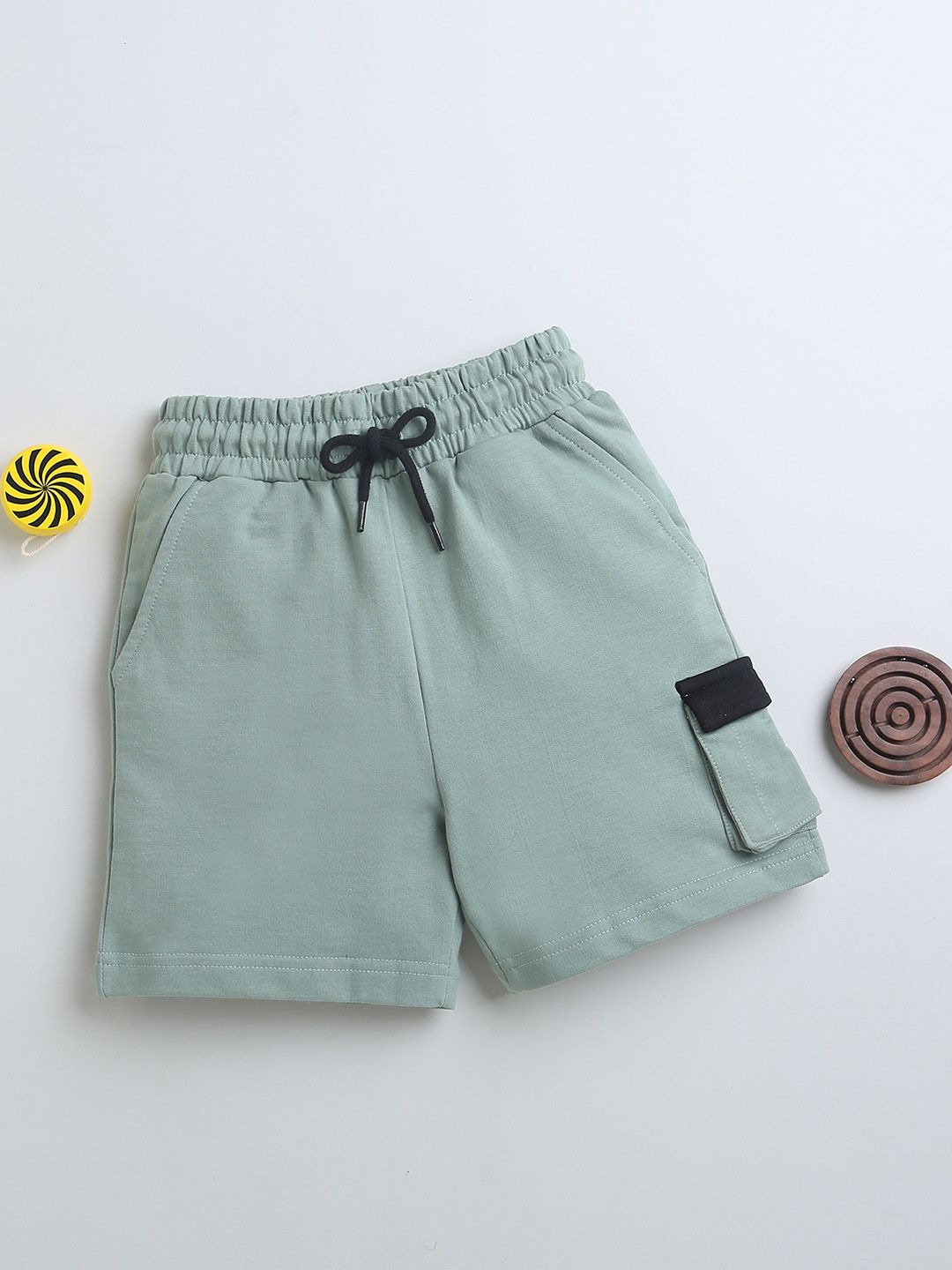 BUMZEE Boys Mid-Rise Cotton Cargo Shorts-picture-38