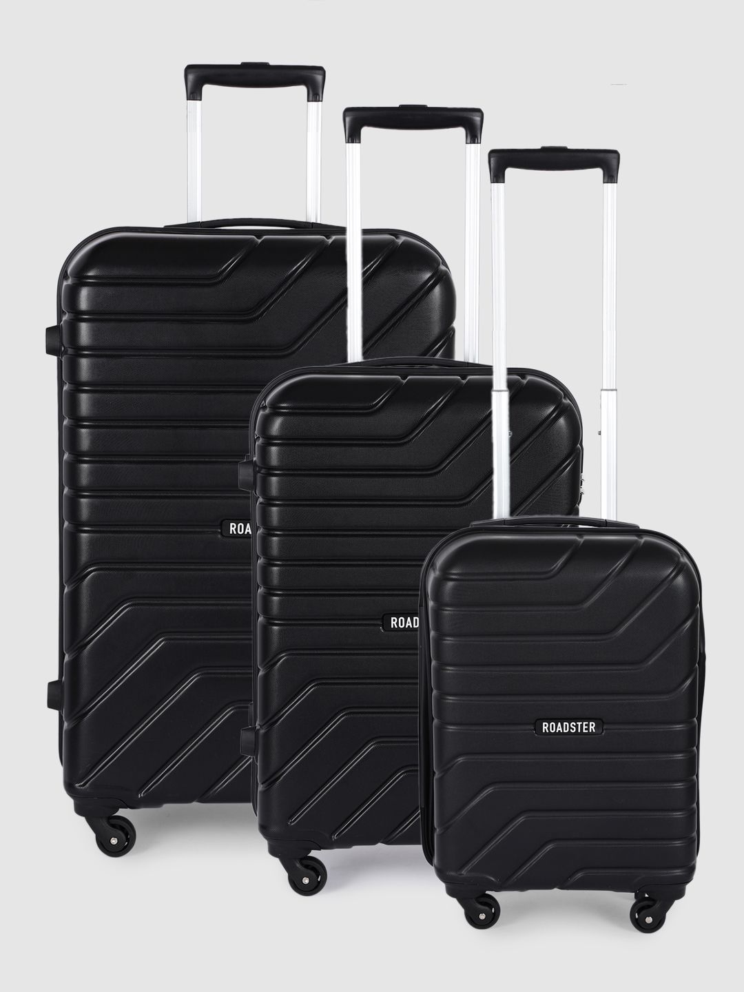 Roadster Set of 3 Bent Trolley Suitcases - Cabin, Medium & Large-picture-12