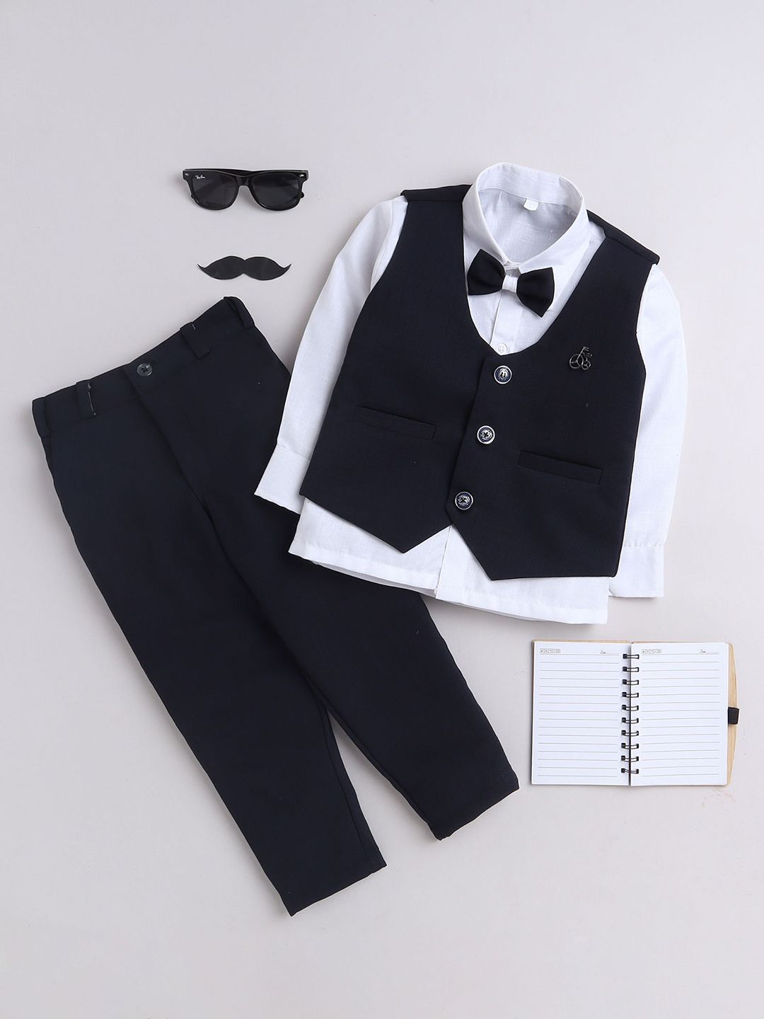 BAESD Boys Single-Breasted Three-Piece Party Suit