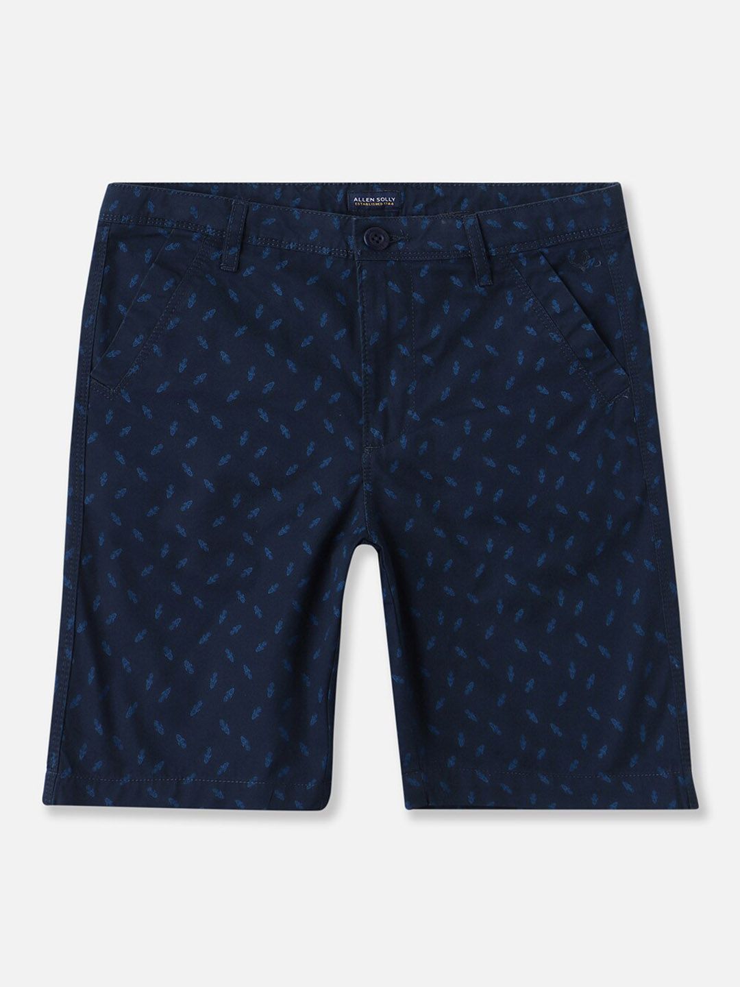 Allen Solly Junior Boys Conversational Printed Mid-Rise Cotton Regular Shorts-picture-22