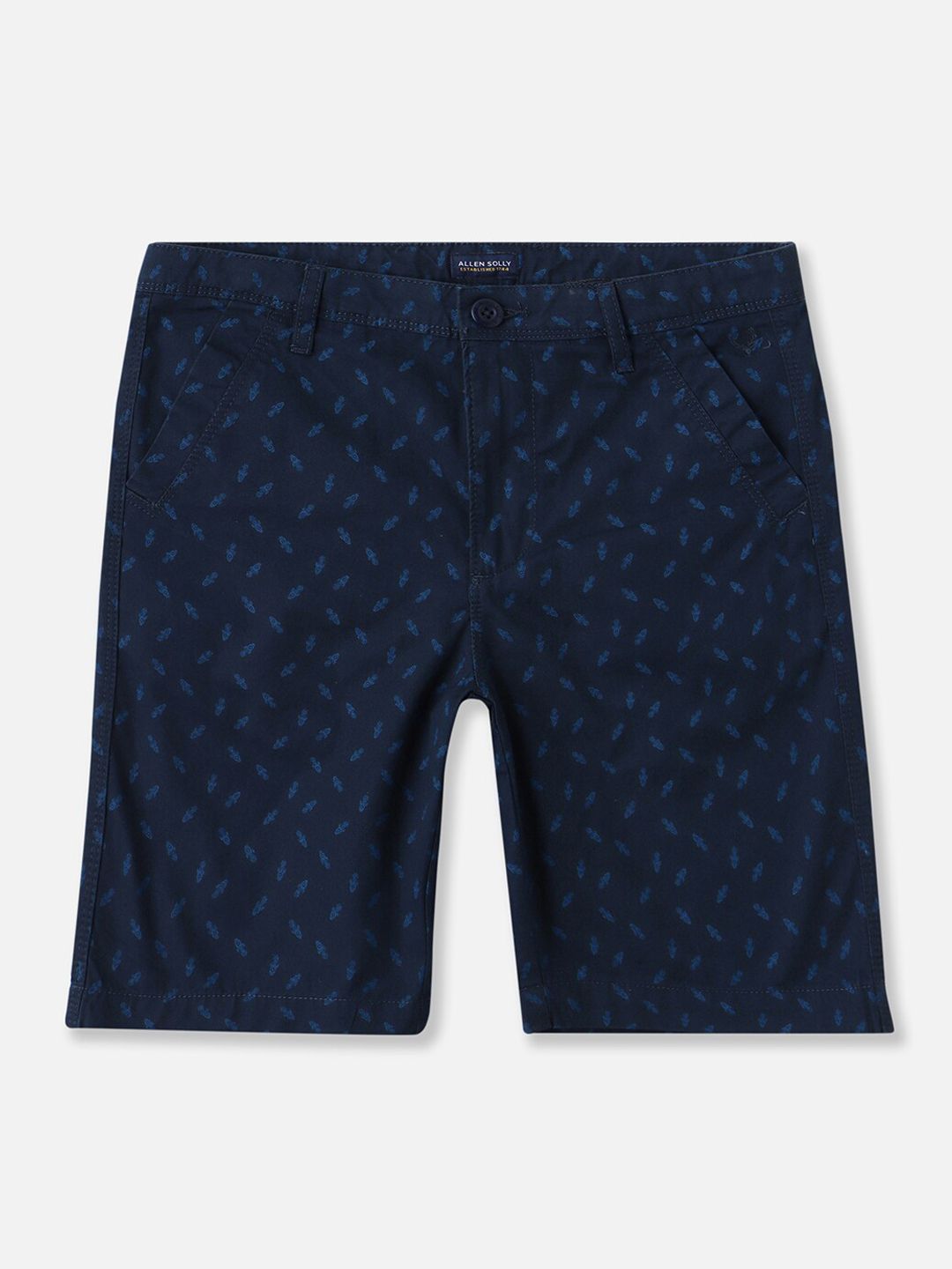 Allen Solly Junior Boys Conversational Printed Mid-Rise Cotton Regular Shorts-picture-23