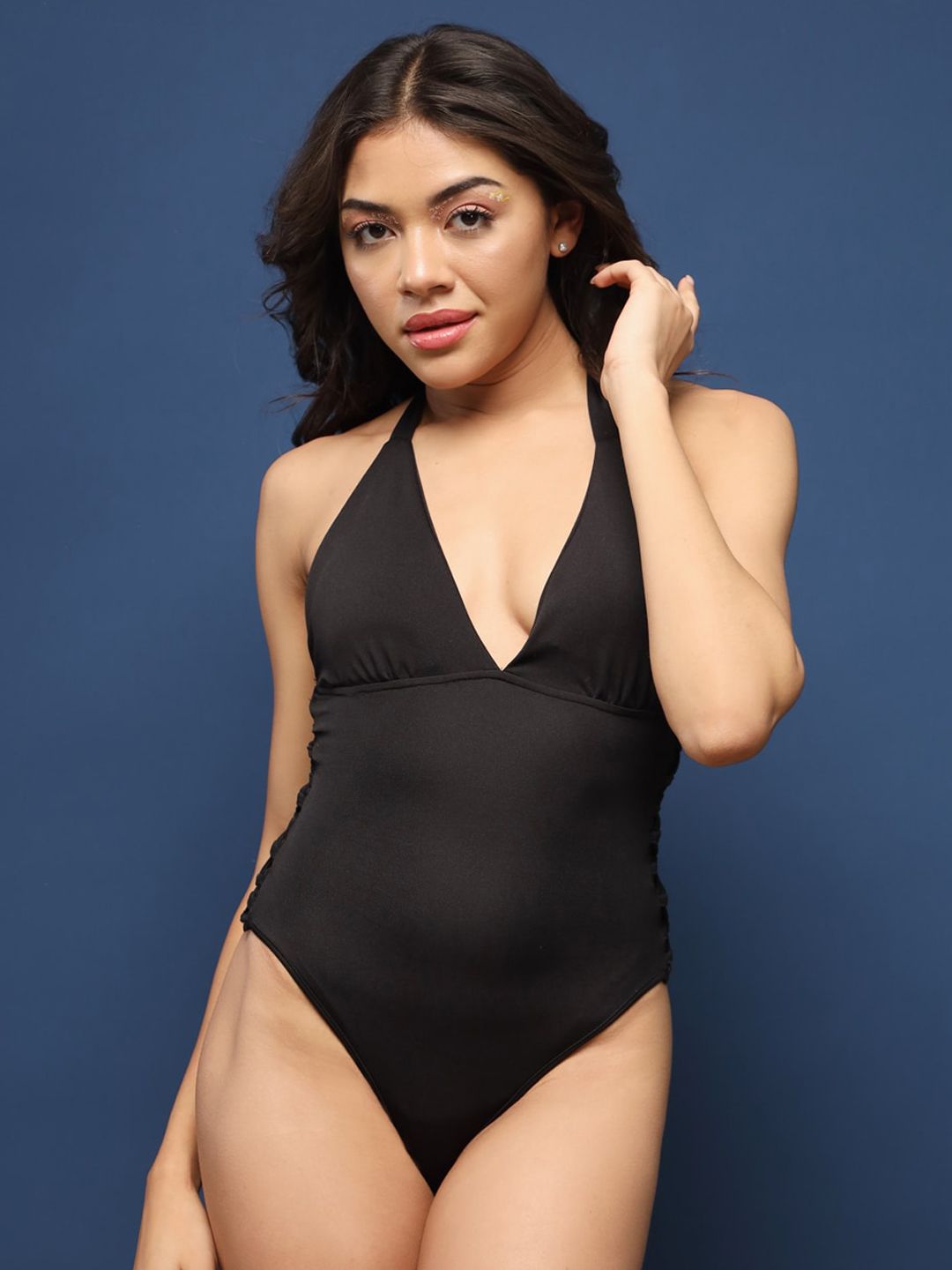 BAESD Women Halter Neck Sleeveless Bodysuit-picture-14