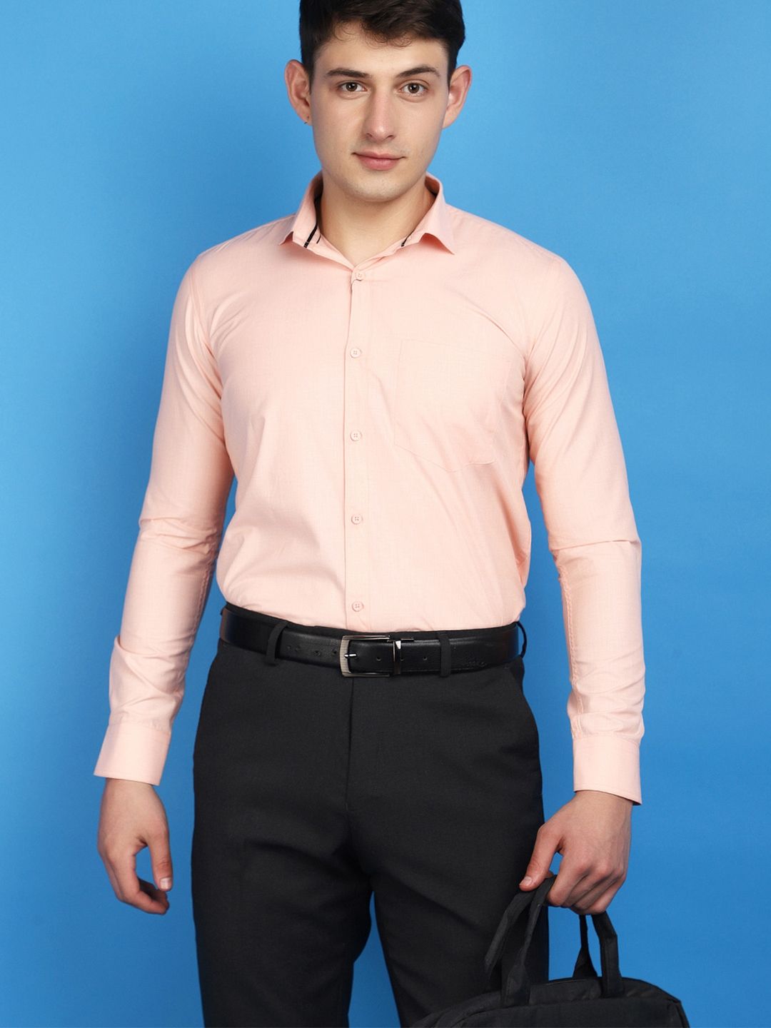 V-Mart Spread Collar Long Sleeves Regular Fit Formal Shirt-picture-26