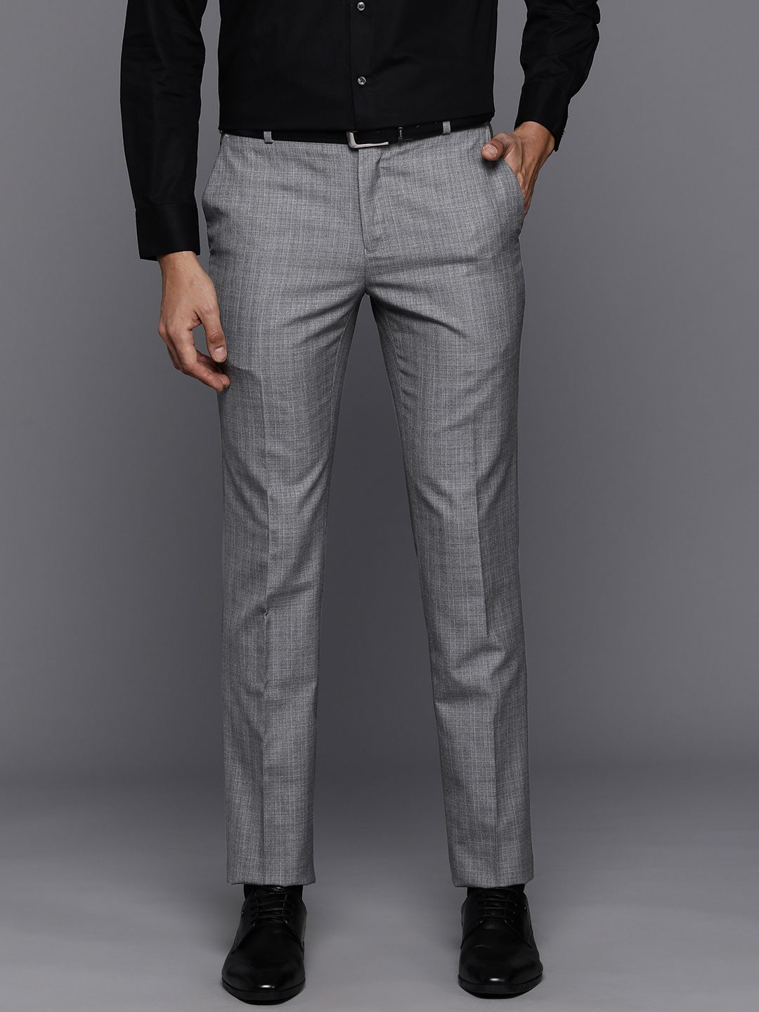 Raymond Men Slim Fit Formal Trousers-picture-35