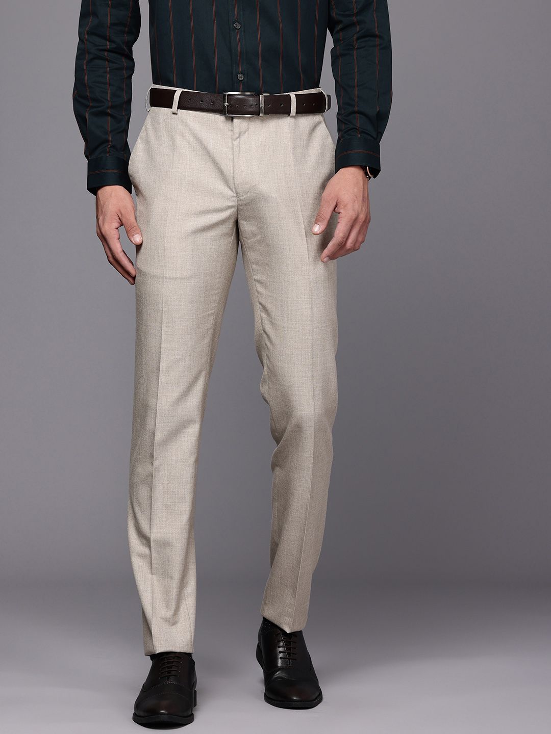 Raymond Men Contemporary Fit Formal Trousers-picture-51