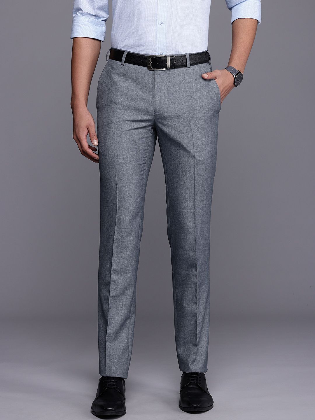 Raymond Men Slim Fit Formal Trousers-picture-41