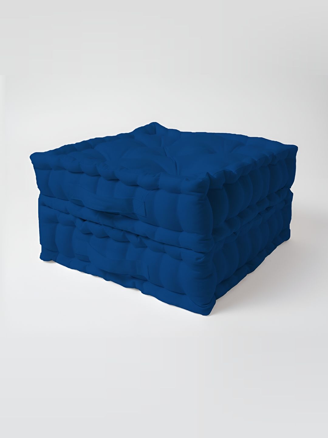 SKANDA FAB 2-pcs Blue Pure Cotton Square-Shaped Floor Cushion-picture-41