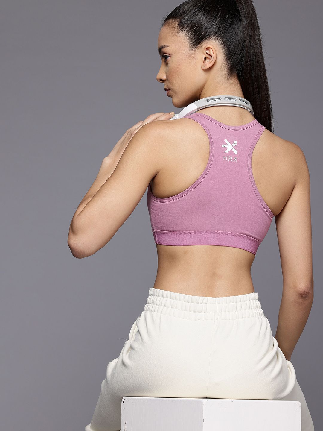 HRX by Hrithik Roshan Racerback Seamless Sports Bra-picture-30