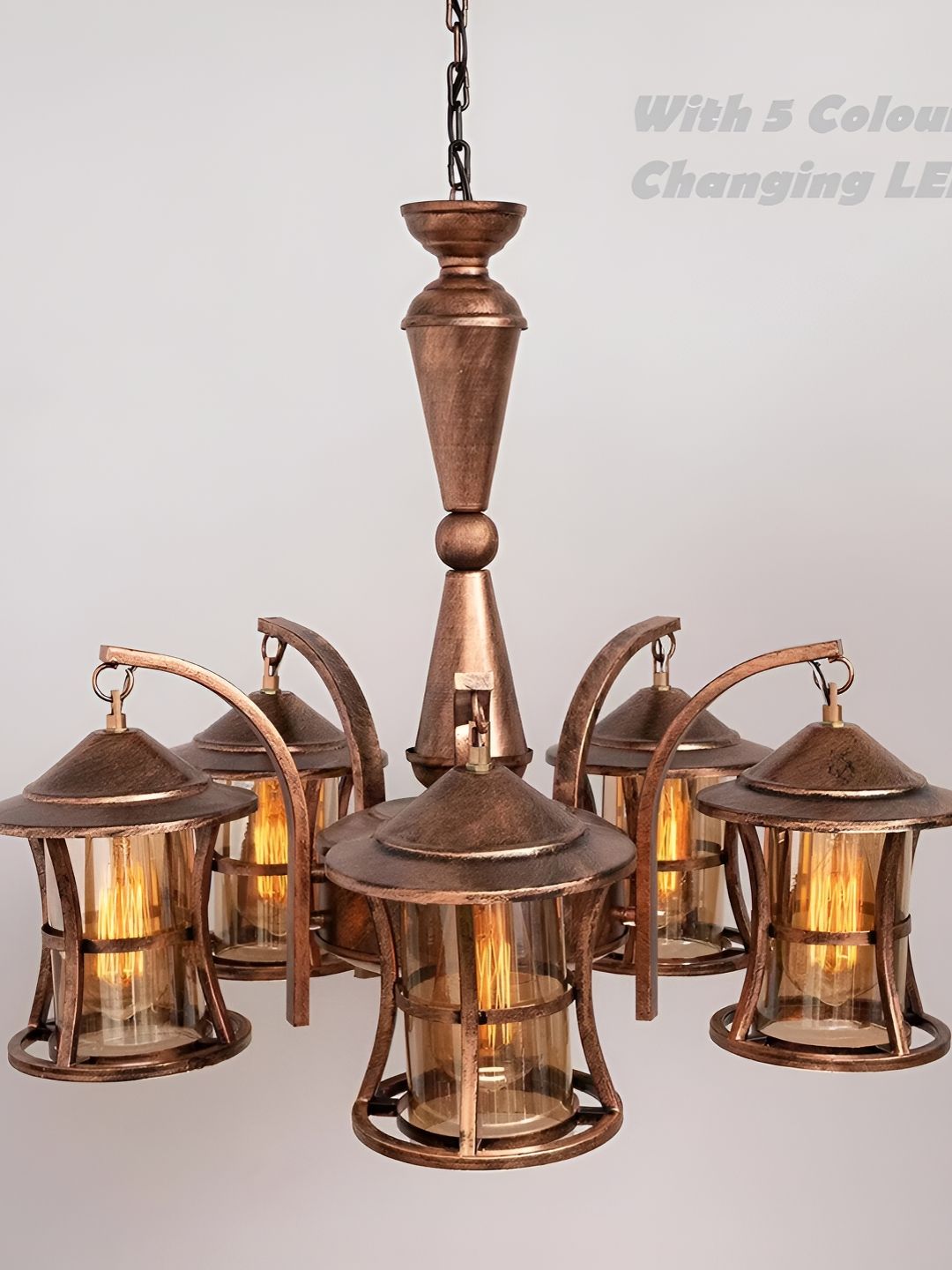 Whiteray Gold-Toned Traditional Ceiling Lamp-picture-35