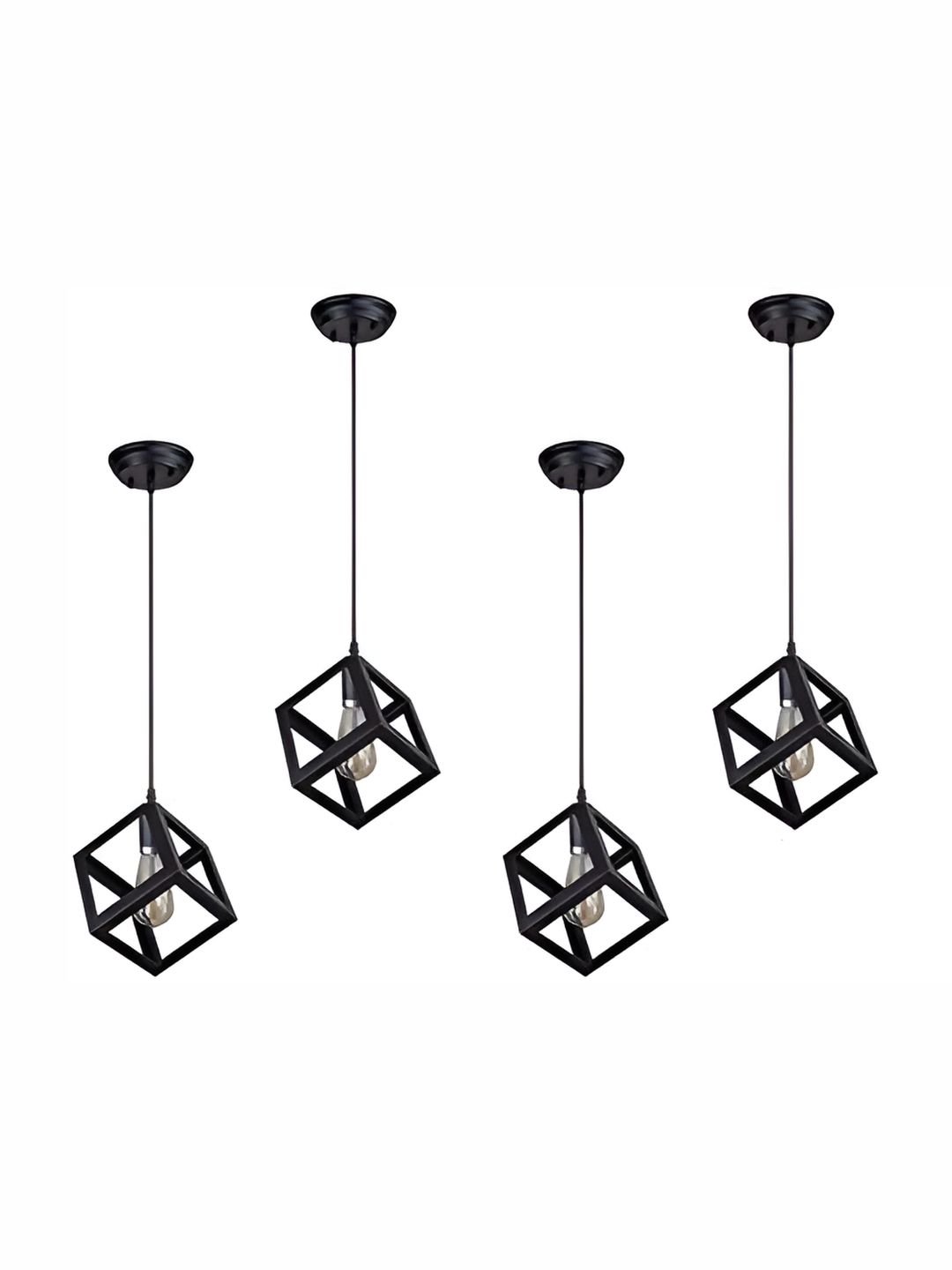 Whiteray Black & White 4 Pieces Textured Contemporary Ceiling Lamps-picture-25